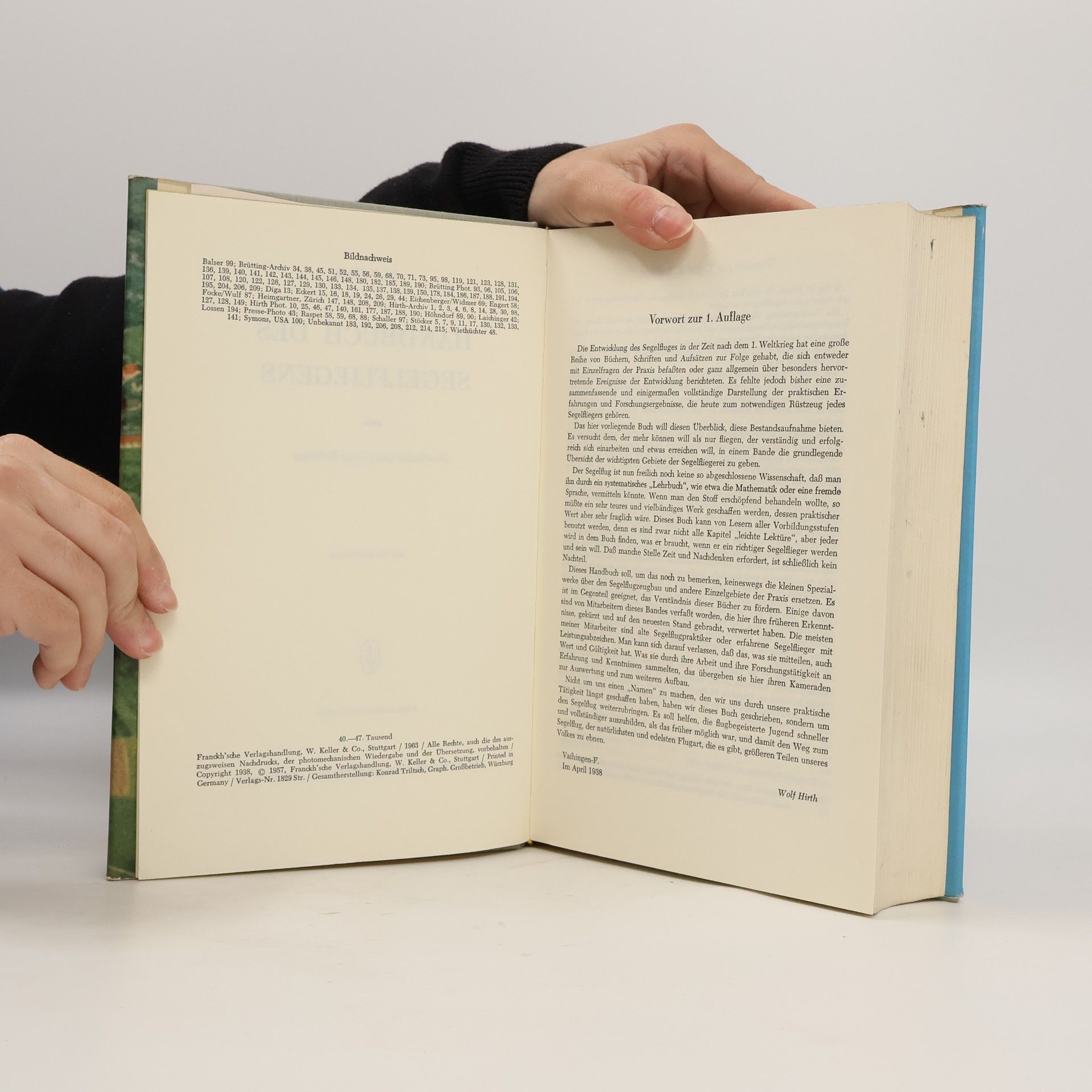 Wolf Hirth Handbuch des Segelfliegens