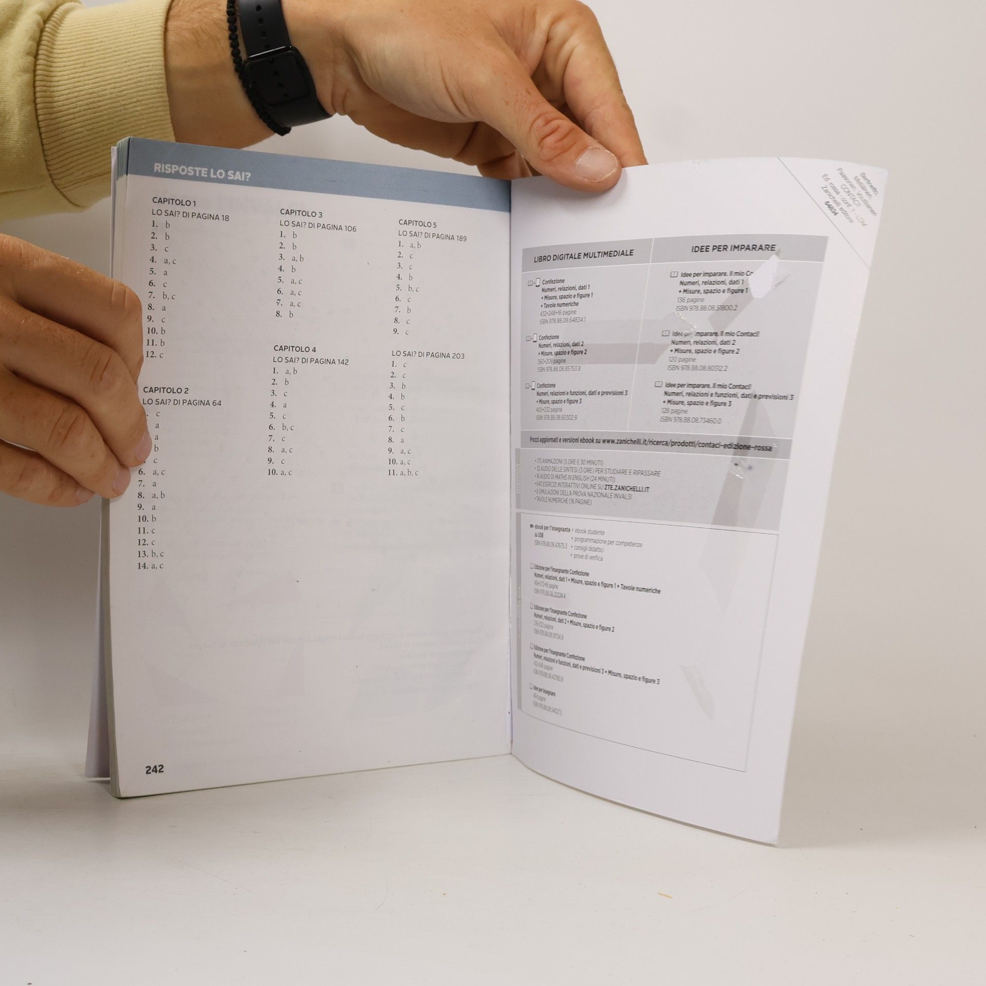 Clara Bertinetto Contaci! Ediz. rossa. Con numeri, relazioni, dati 1, misure, spazio e figure 1 e tavole numeriche. Per la scuola media - Seconda edizione