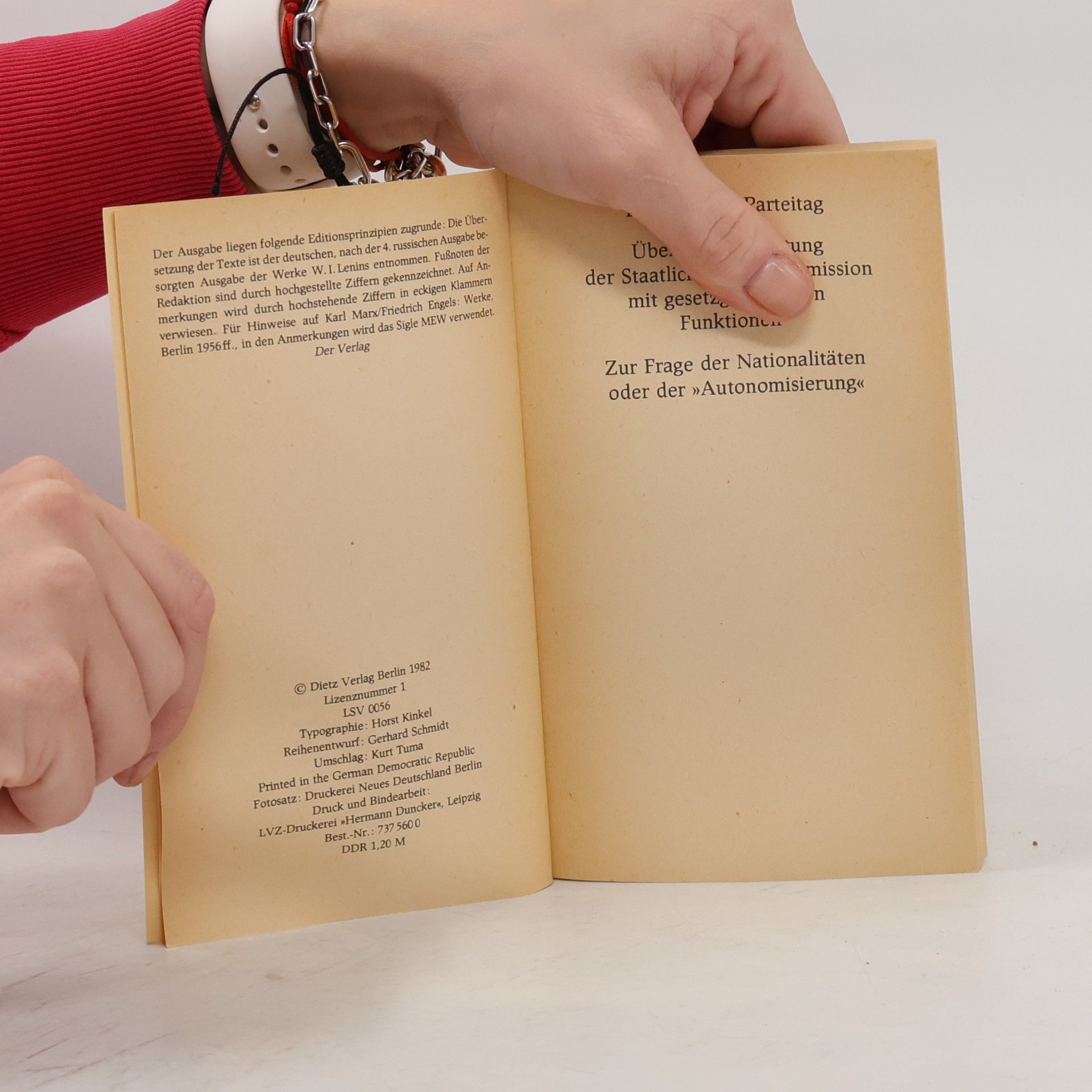 W. I. Lenin Die letzten Briefe und Artikel