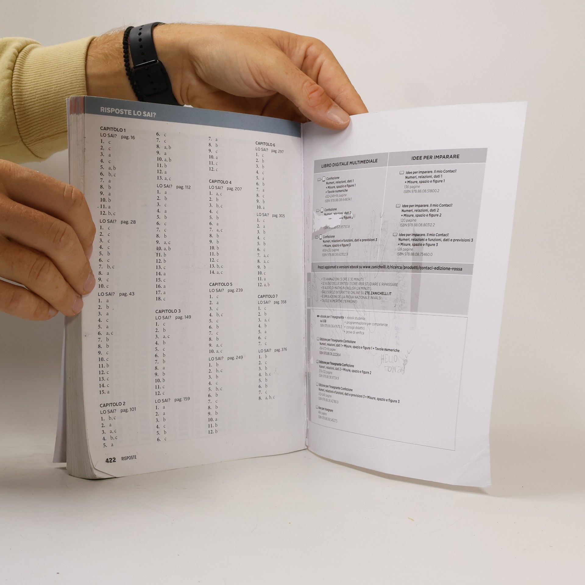 Clara Bertinetto Contaci! Ediz. rossa. Con numeri, relazioni, dati 1, misure, spazio e figure 1 e tavole numeriche. Per la scuola media - Seconda edizione