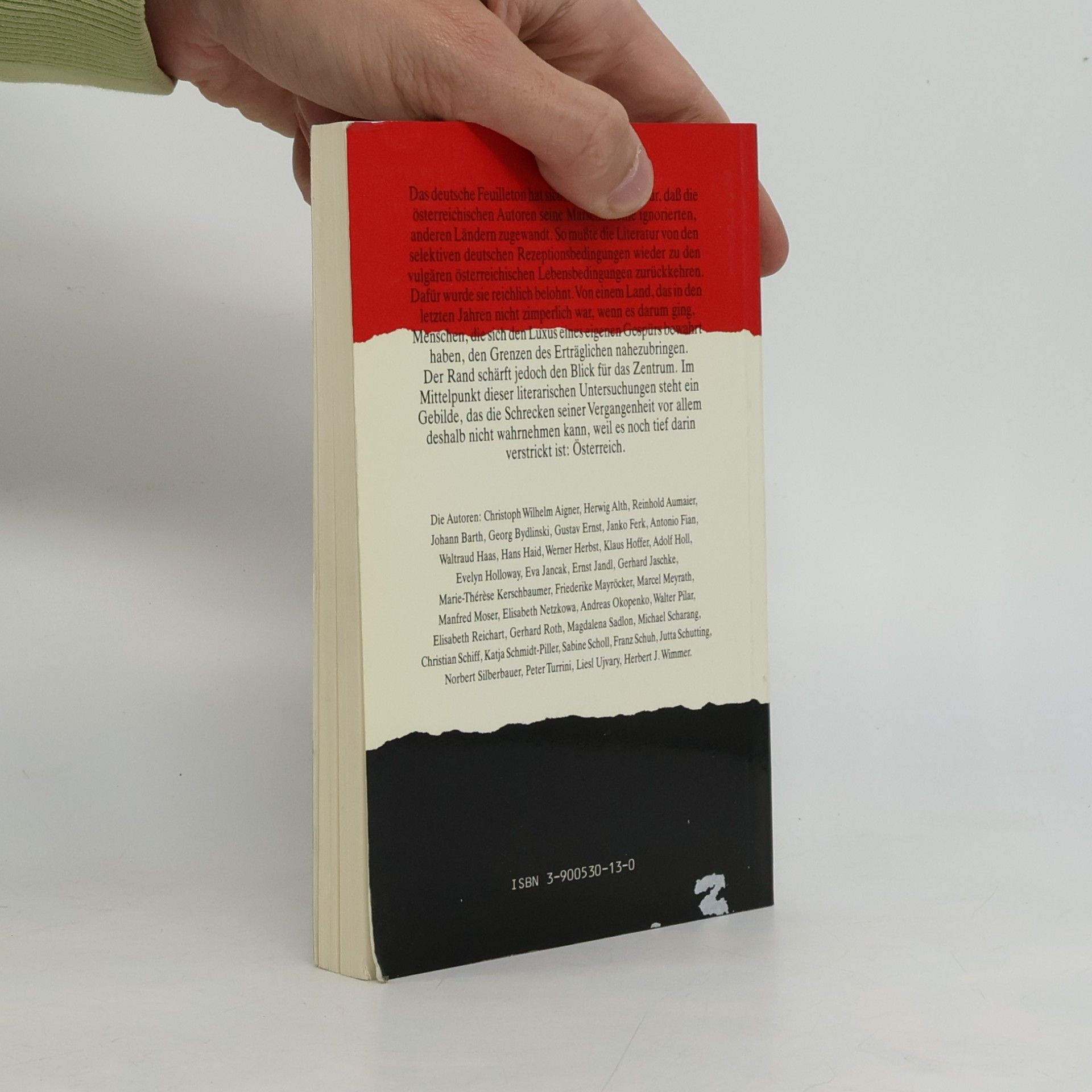 Josef Haslinger Rotweißbuch