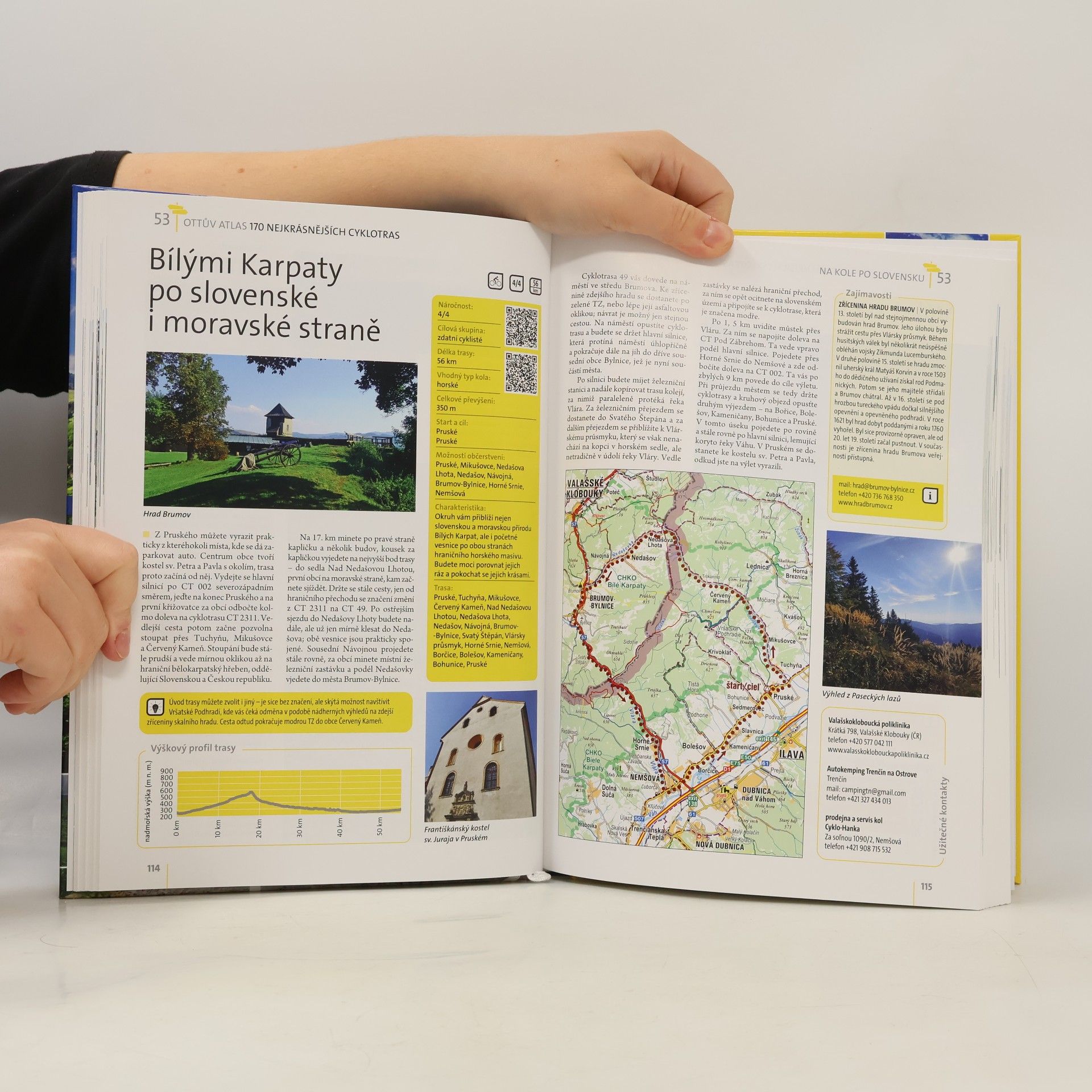 Ivo Paulík Na kole po Slovensku : Ottův atlas : 170 nejkrásnějších cyklotras : turistický průvodce s QR kódy
