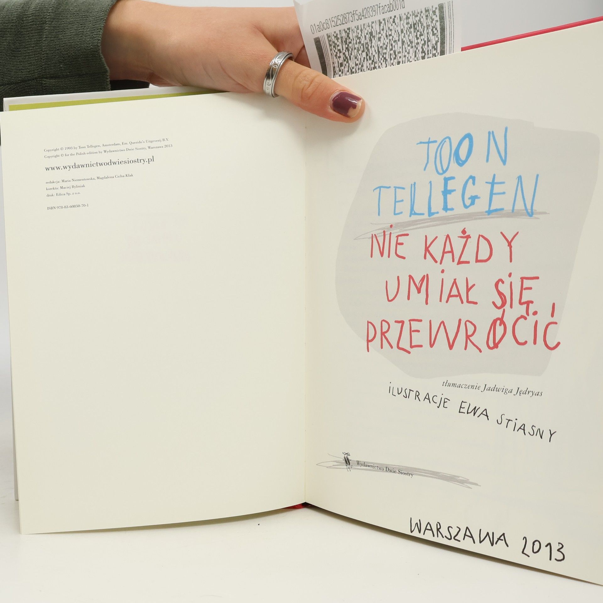 Toon Tellegen Nie każdy umiał się przewrócić