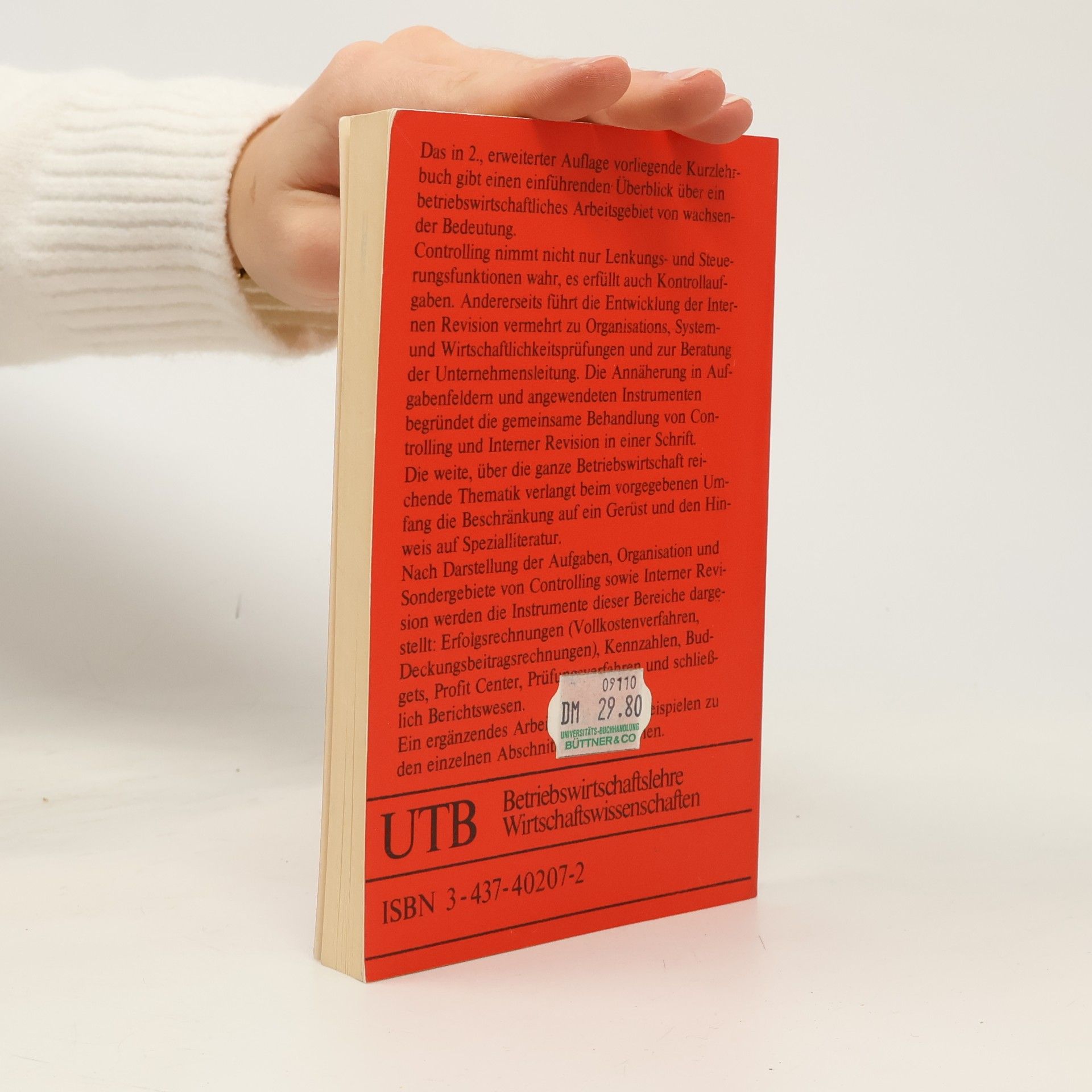 Anton Heigl UTB - 750: Controlling - Interne Revision - 2. Auflage