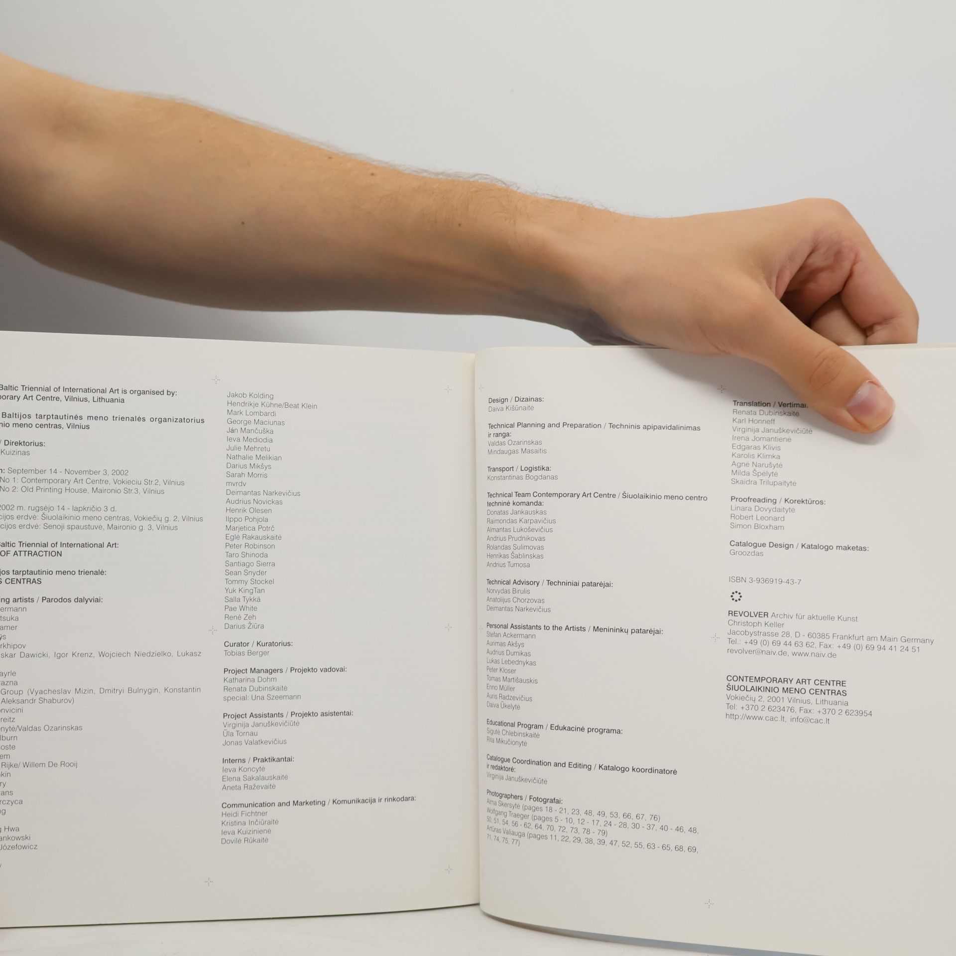 Tobias Berger Baltic Triennial of International Art - 8: Centre of Attraction