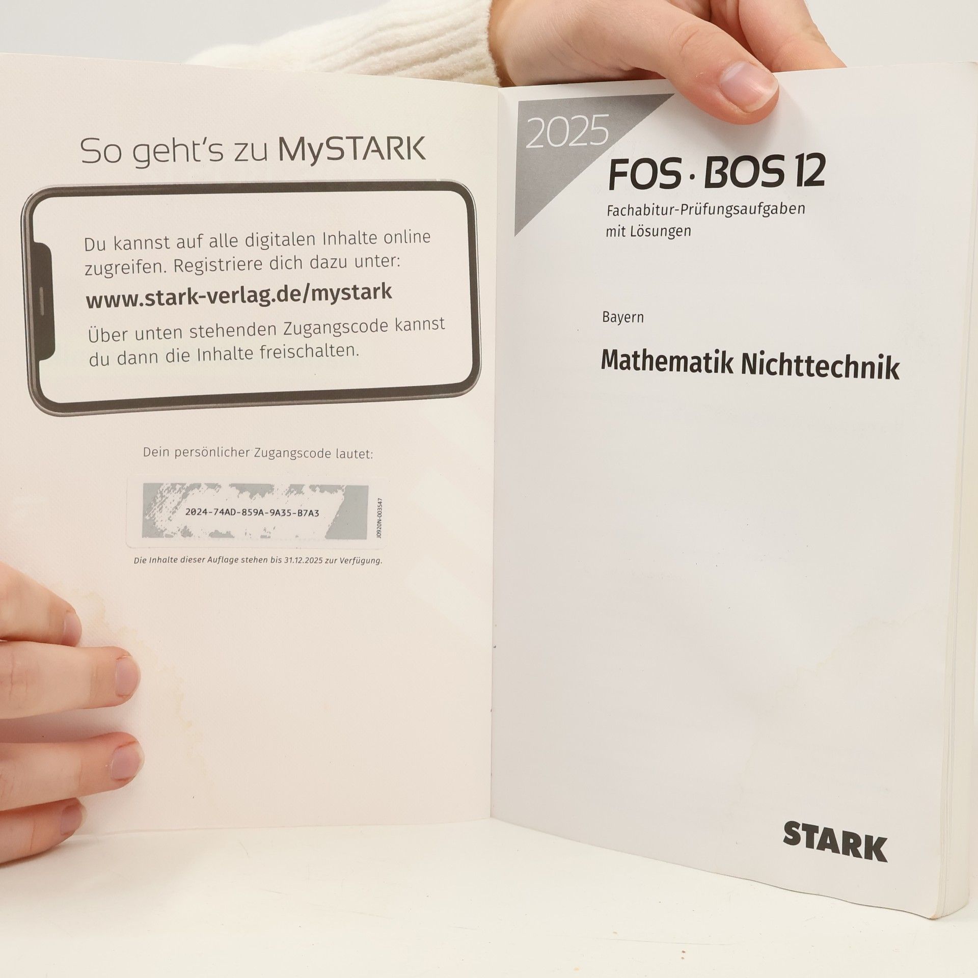Friedrich Schmidt 2025 FOS BOS 12 Fachabitur-Prüfungsaufgaben mit Lösungen Bayern - Mathematik Nichttechnik