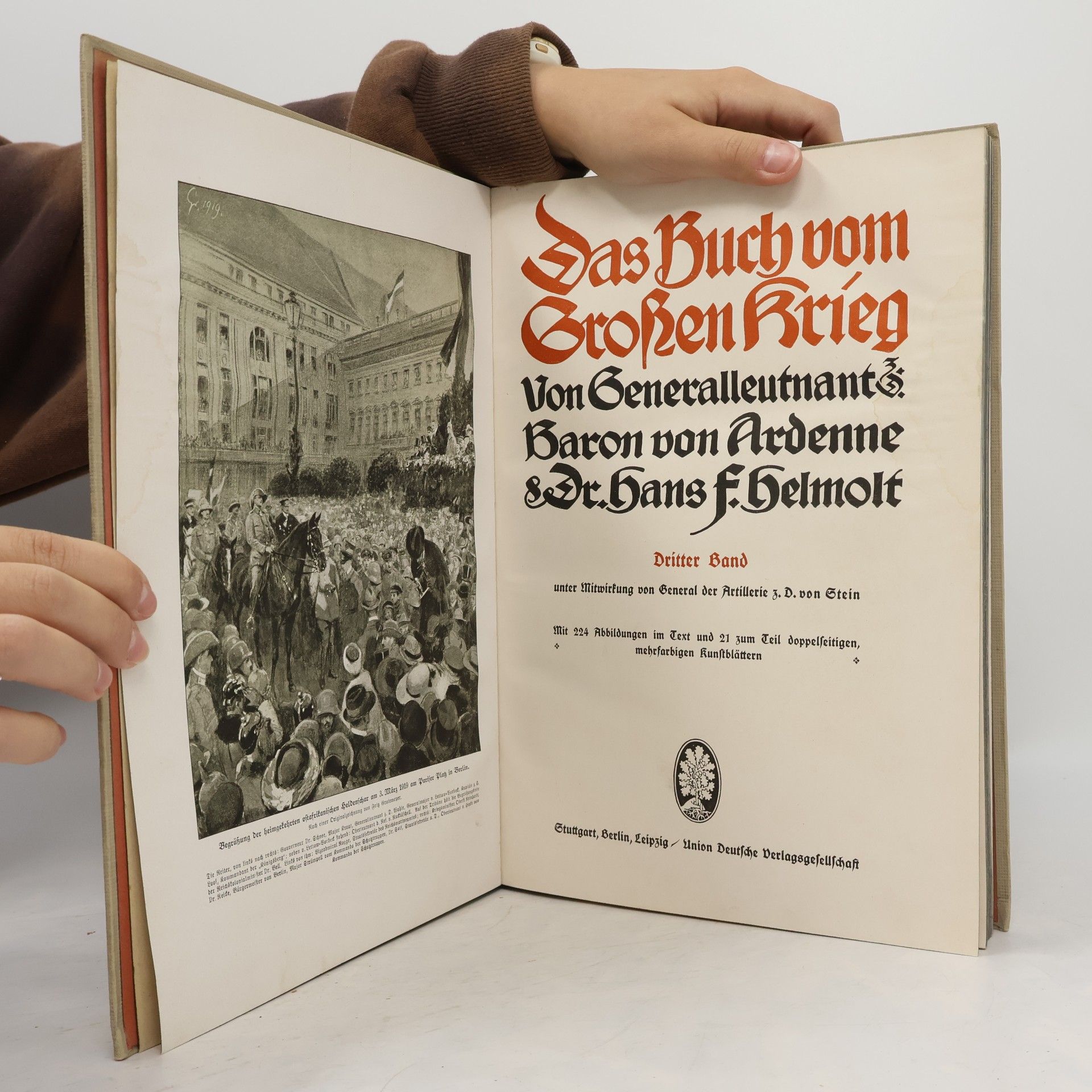 Generalleutnant Baron Von Ardenne Das Buch vom Großen Krieg 3