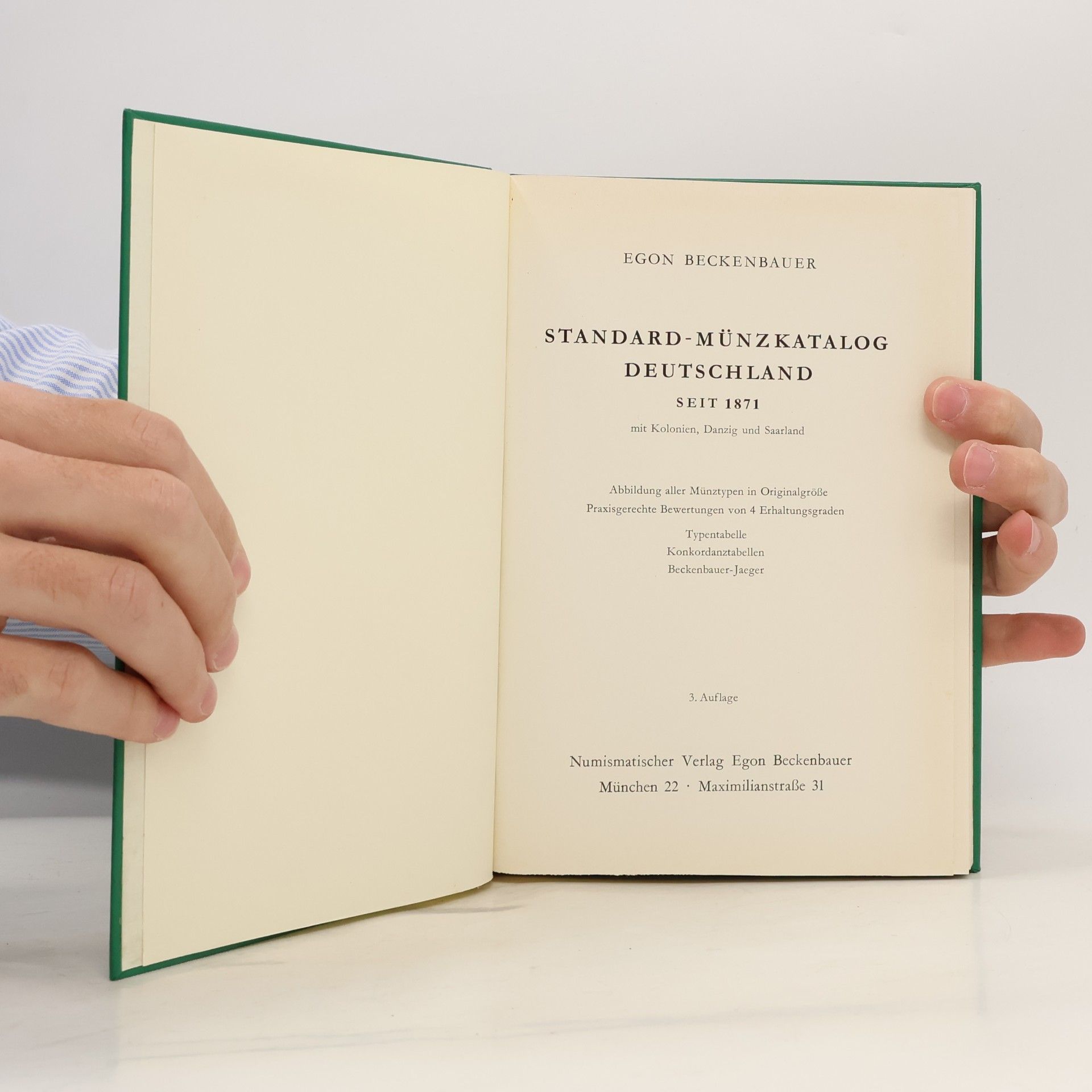 Egon Beckenbauer Standard Münzkatalog Deutschland seit 1871