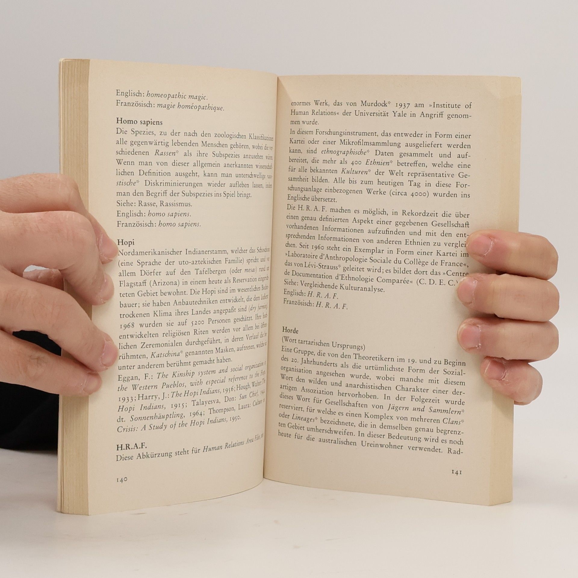 Michel Panoff Taschenwörterbuch der Ethnologie