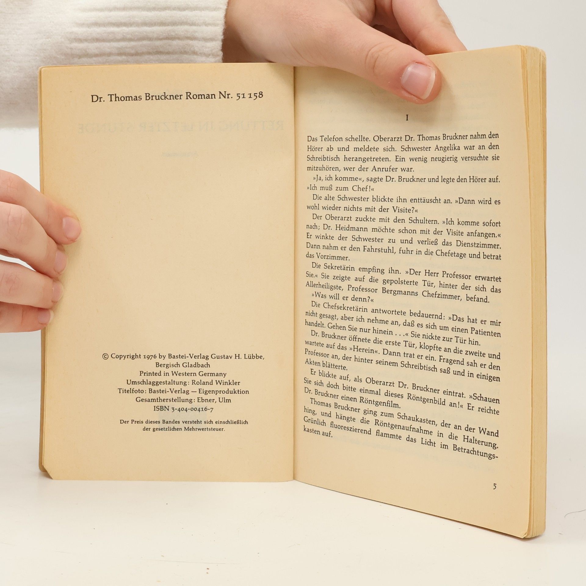Dr. Thomas Bruckner Rettung in letzter Stunde Dr. Thomas Bruckner