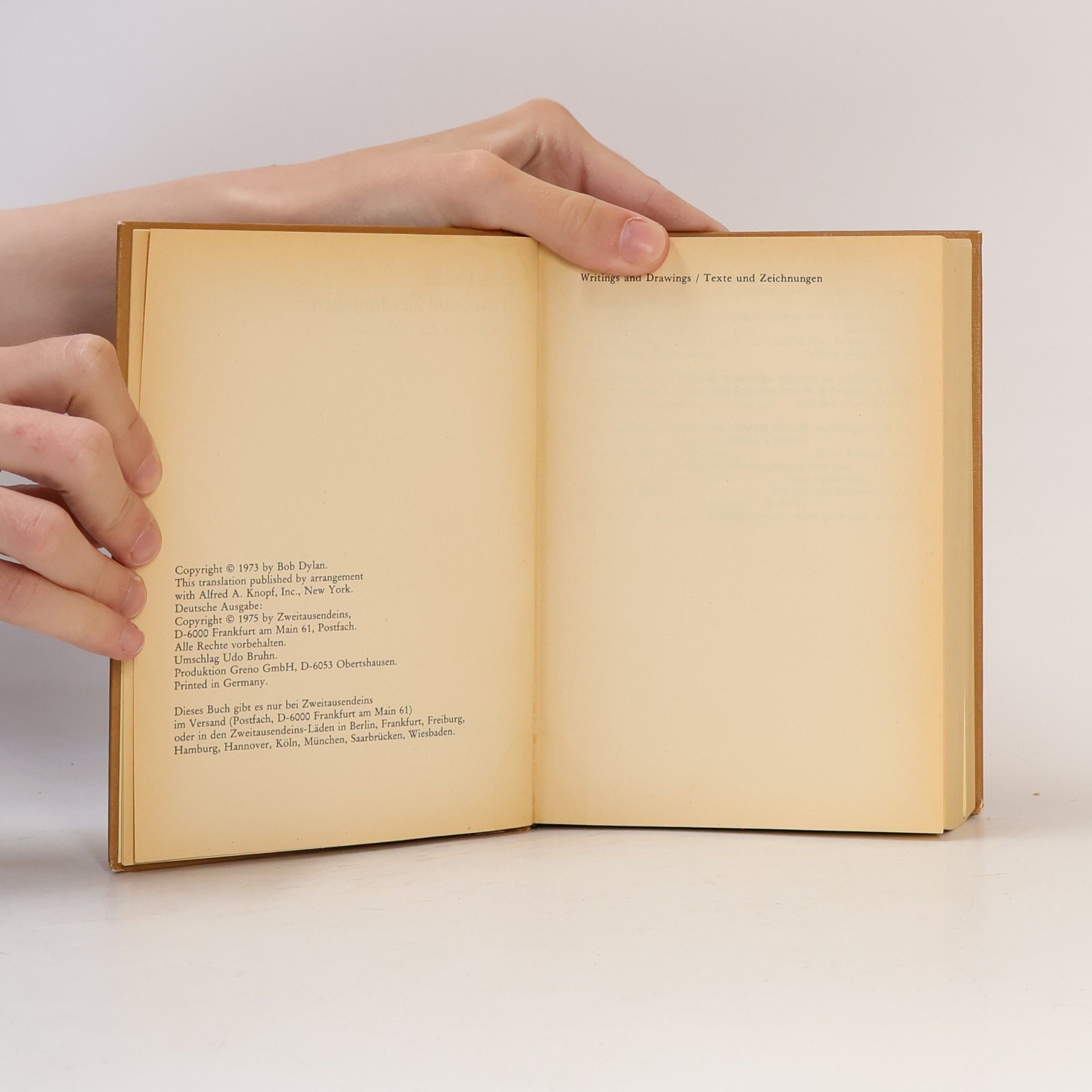 Bob Dylan Bob Dylan. Texte und Zeichnungen