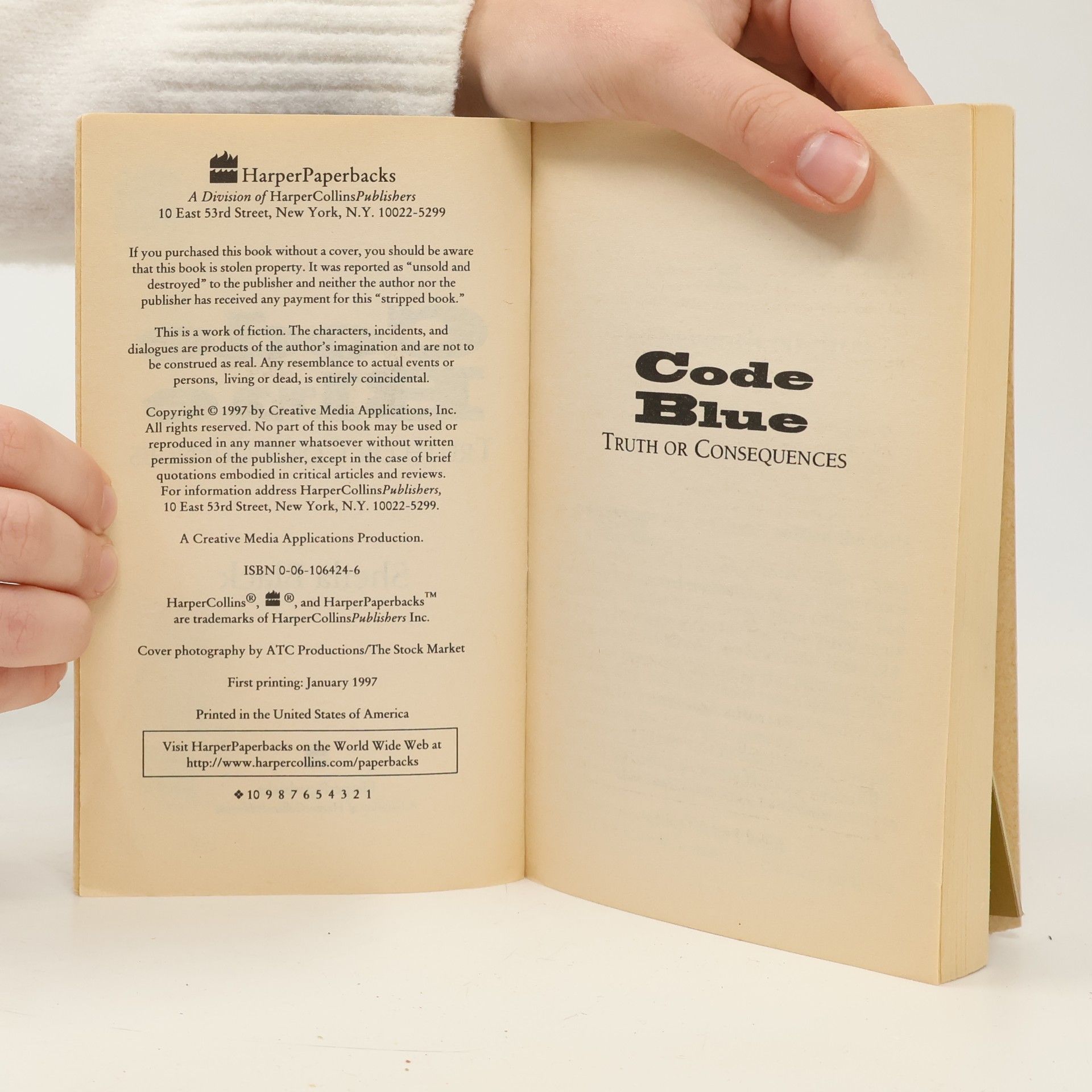 Sheila Black Code Blue: Truth or Consequences
