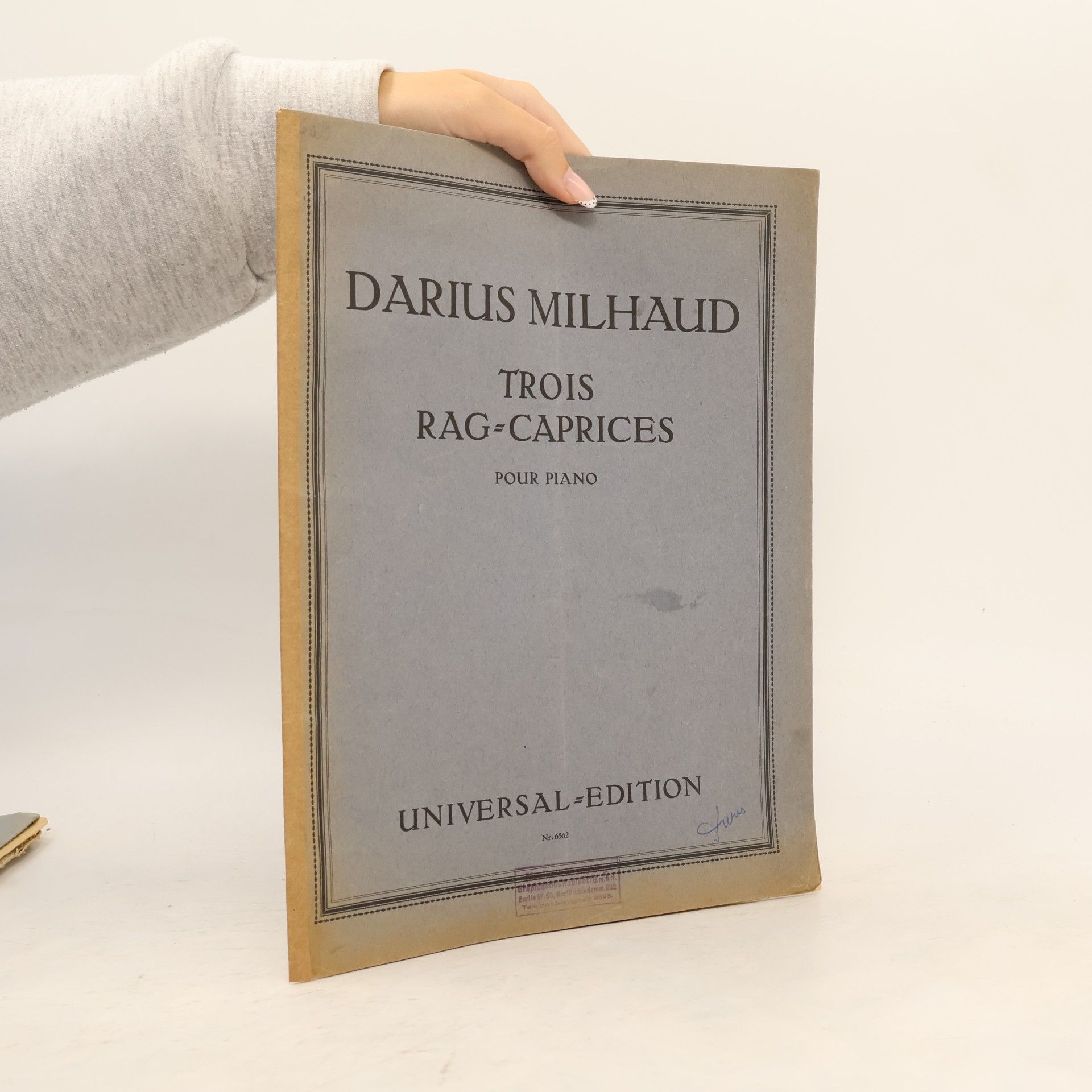 Darius Milhaud Trois Rag-Caprices