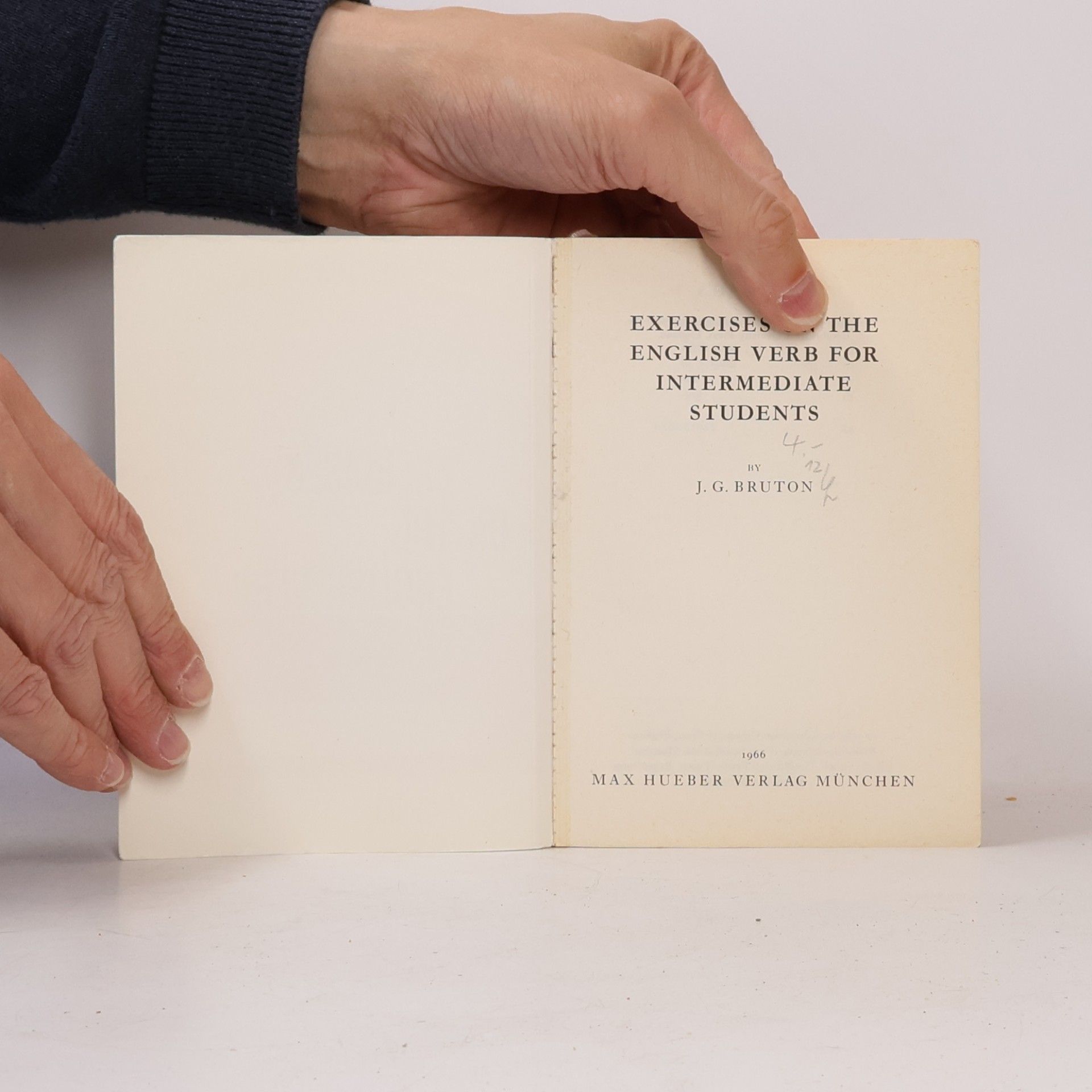 J. G. Bruton Exercises on the English verb
