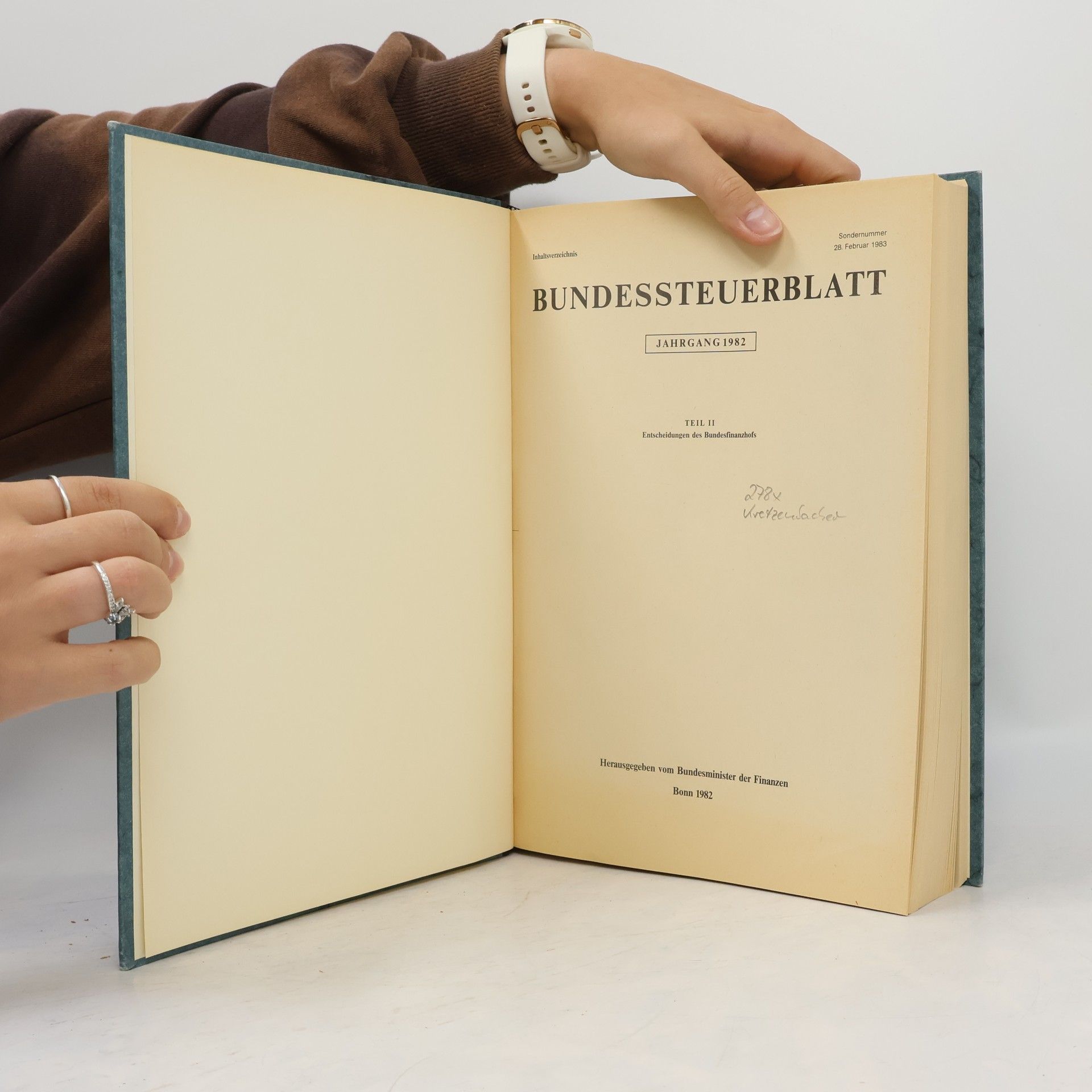 Bundesminister Der Finanzen Bundessteuerblatt Teil II