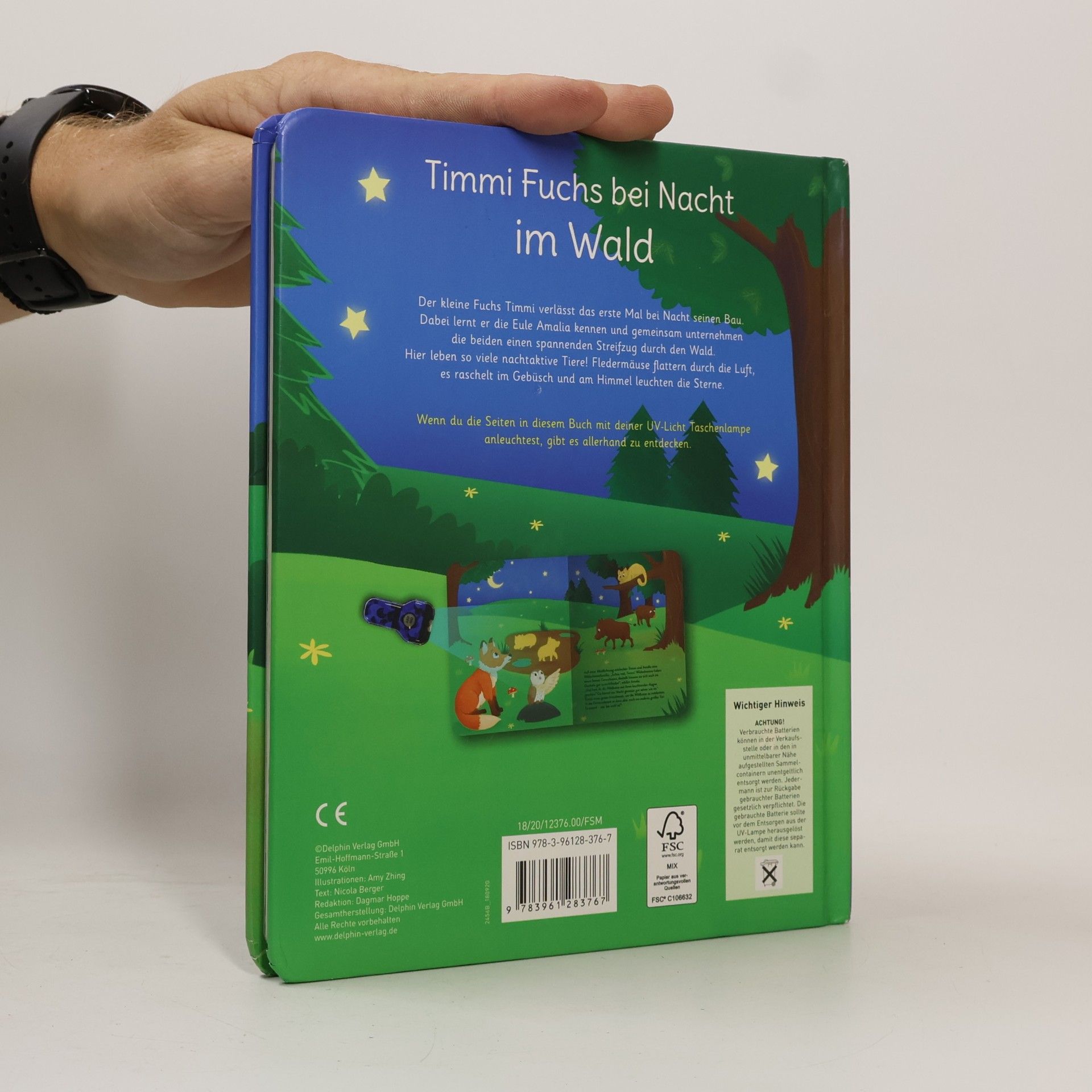 Nicola Berger Timmi Fuchs bei Nacht im Wald
