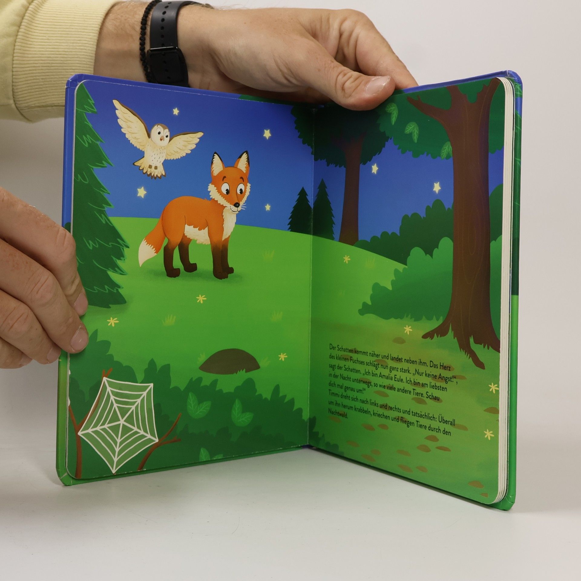 Nicola Berger Timmi Fuchs bei Nacht im Wald