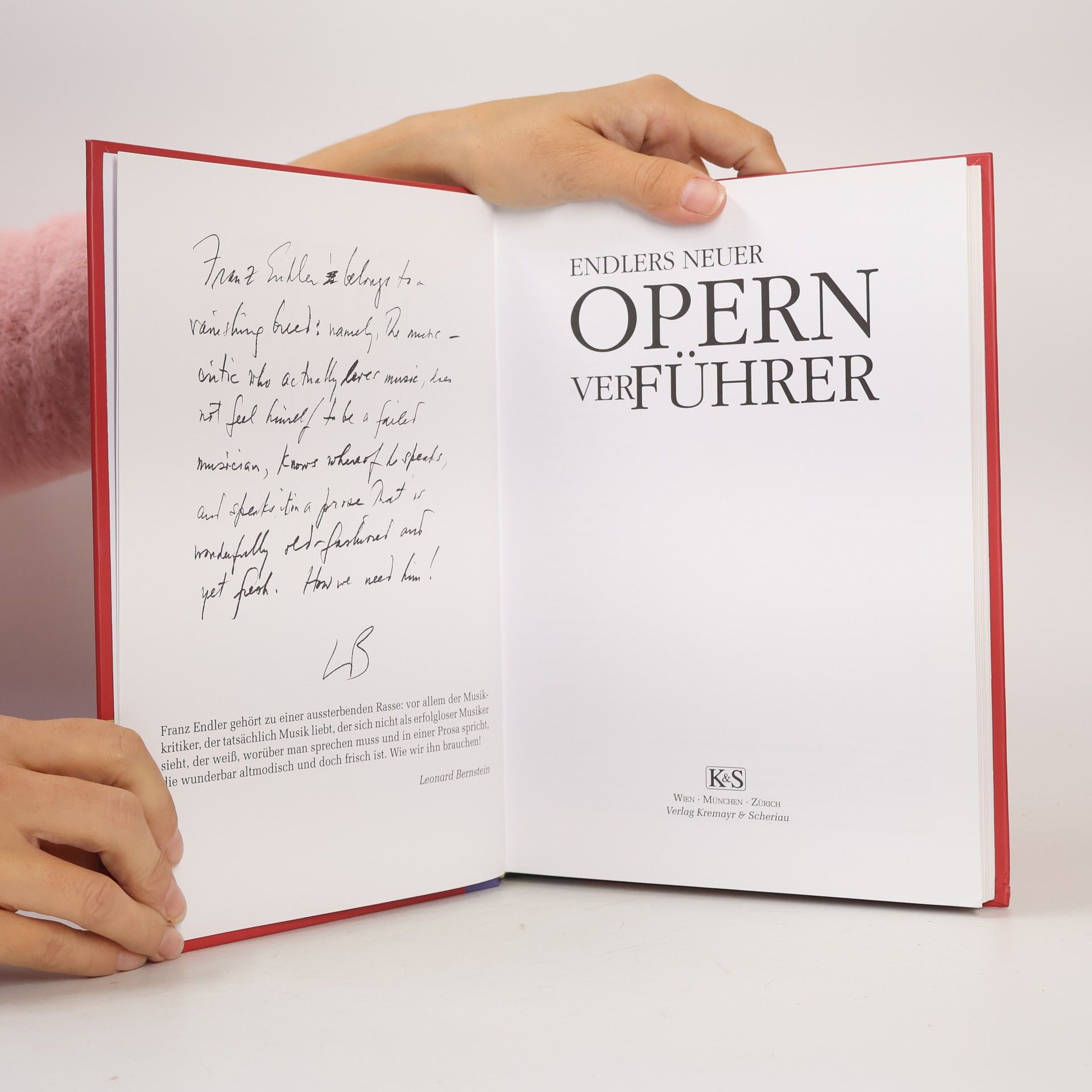 Franz Endler Endlers neuer Opernverführer