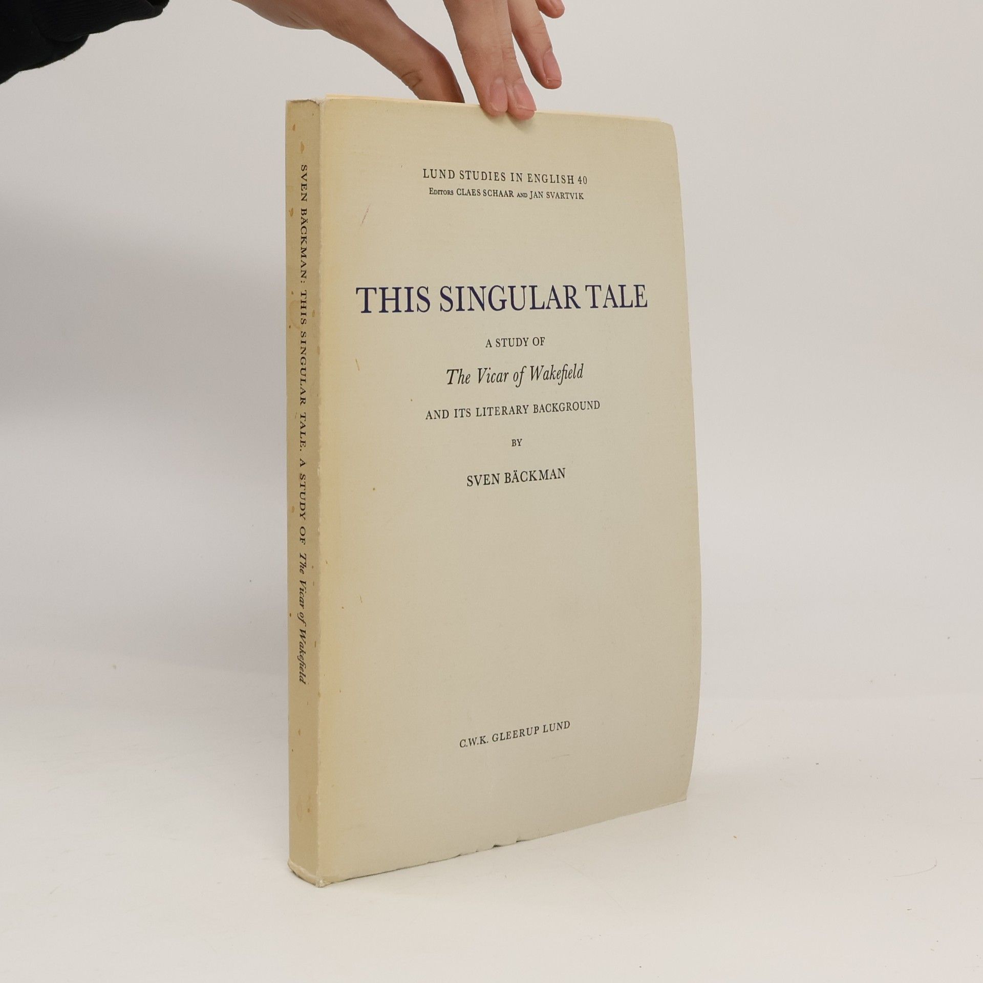 Sven Bäckman This Singular Tale