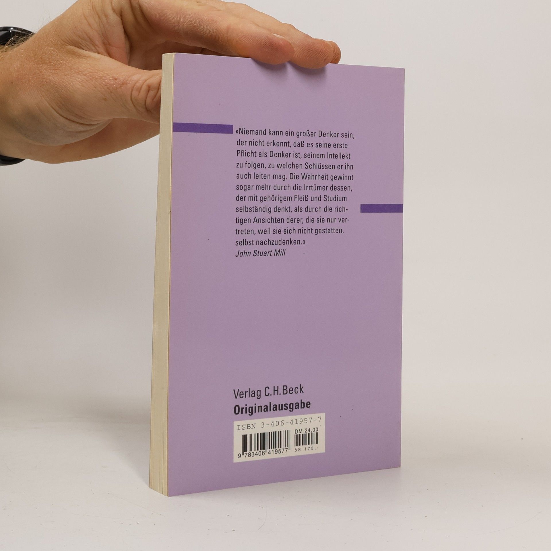 Peter Rinderle Beck'sche Reihe Denker - 557: John Stuart Mill
