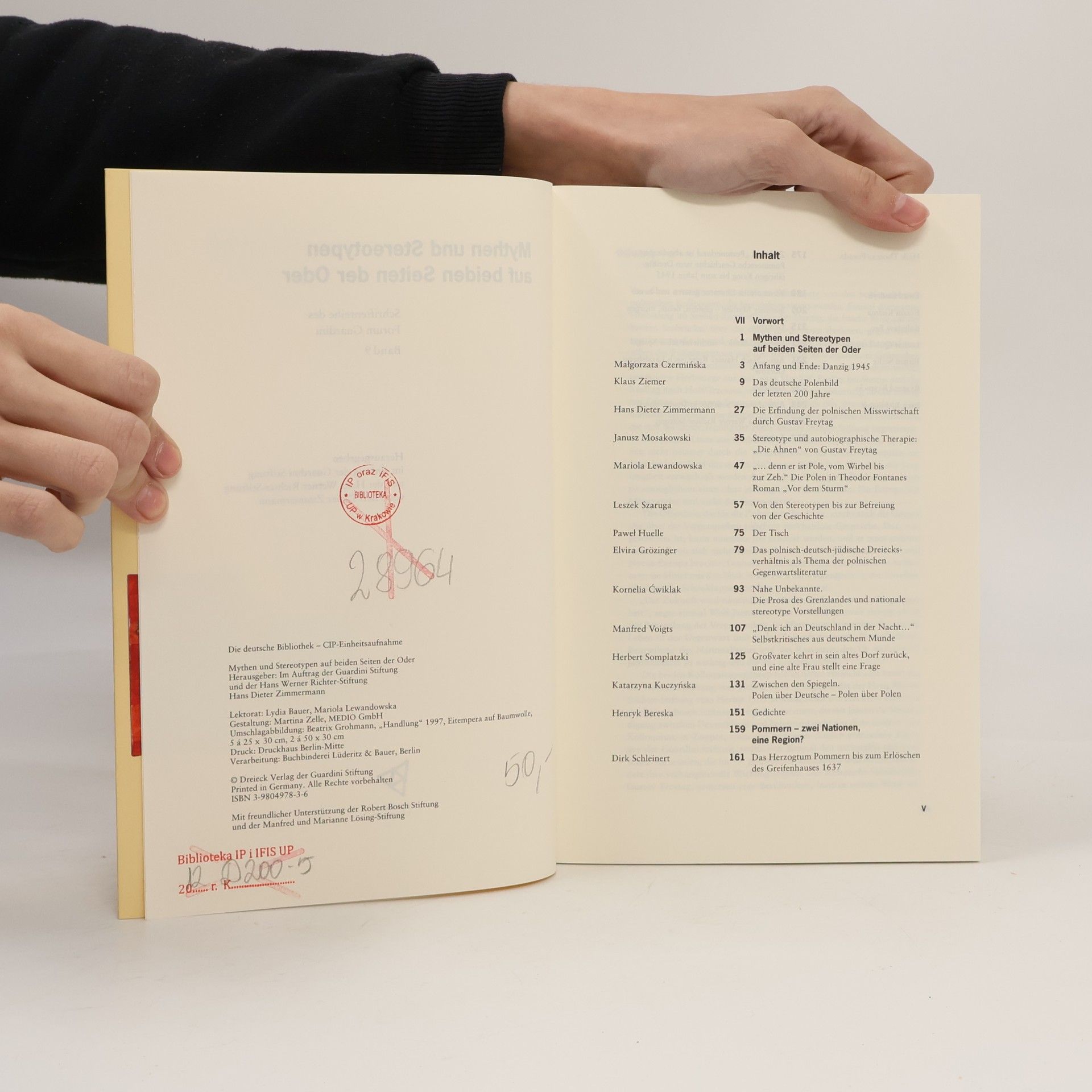 Hans Dieter Zimmermann Schriftenreihe des Forum Guardini: Mythen und Stereotypen auf beiden Seiten der Oder