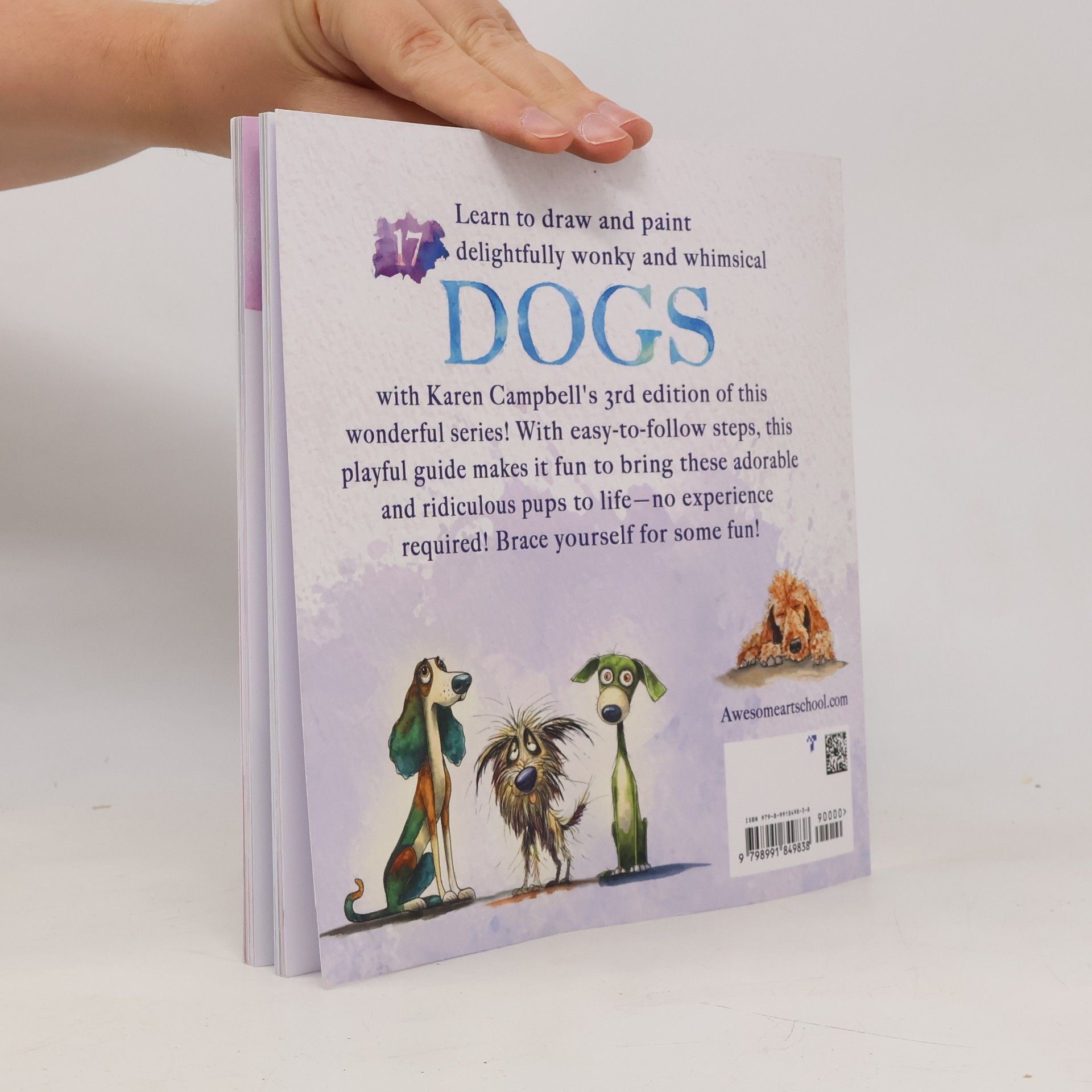 Campbell, Karen Whimsical Watercolor and How to Draw Series Book 3: Wonky Woofers Edition