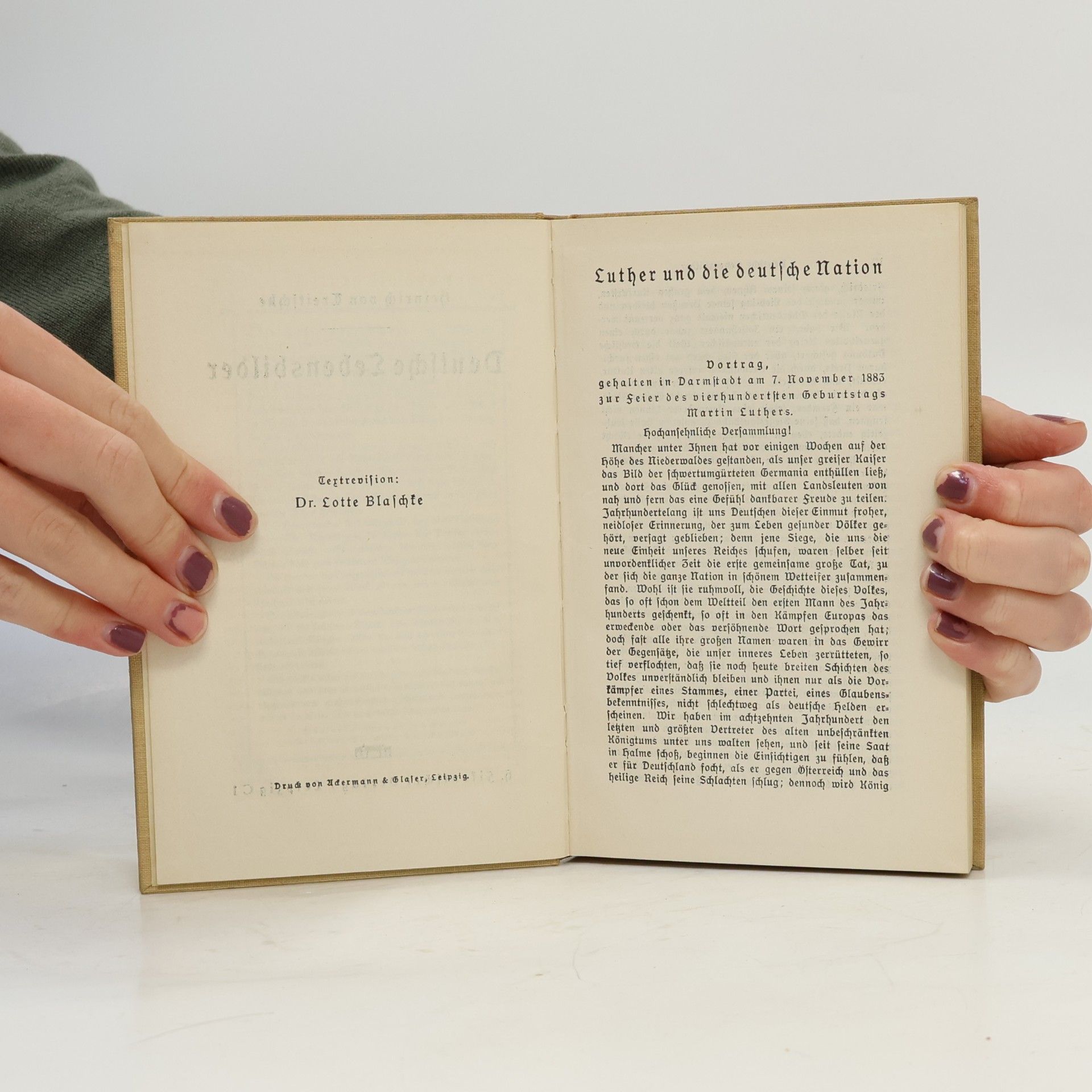 Heinrich V. Treitschke Deutsche Lebensbilder