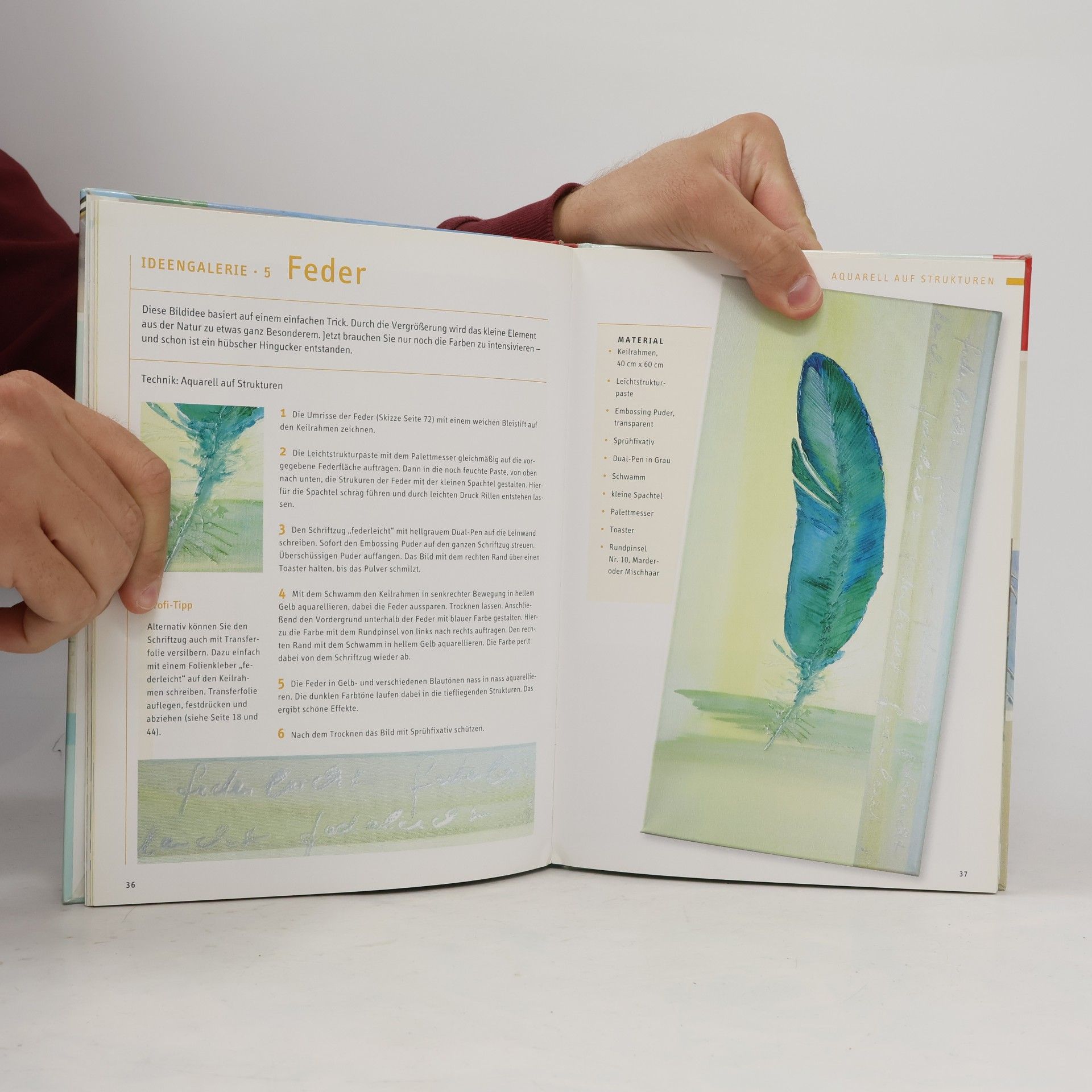 Gundula Günnemann Aquarell mit Strukturen