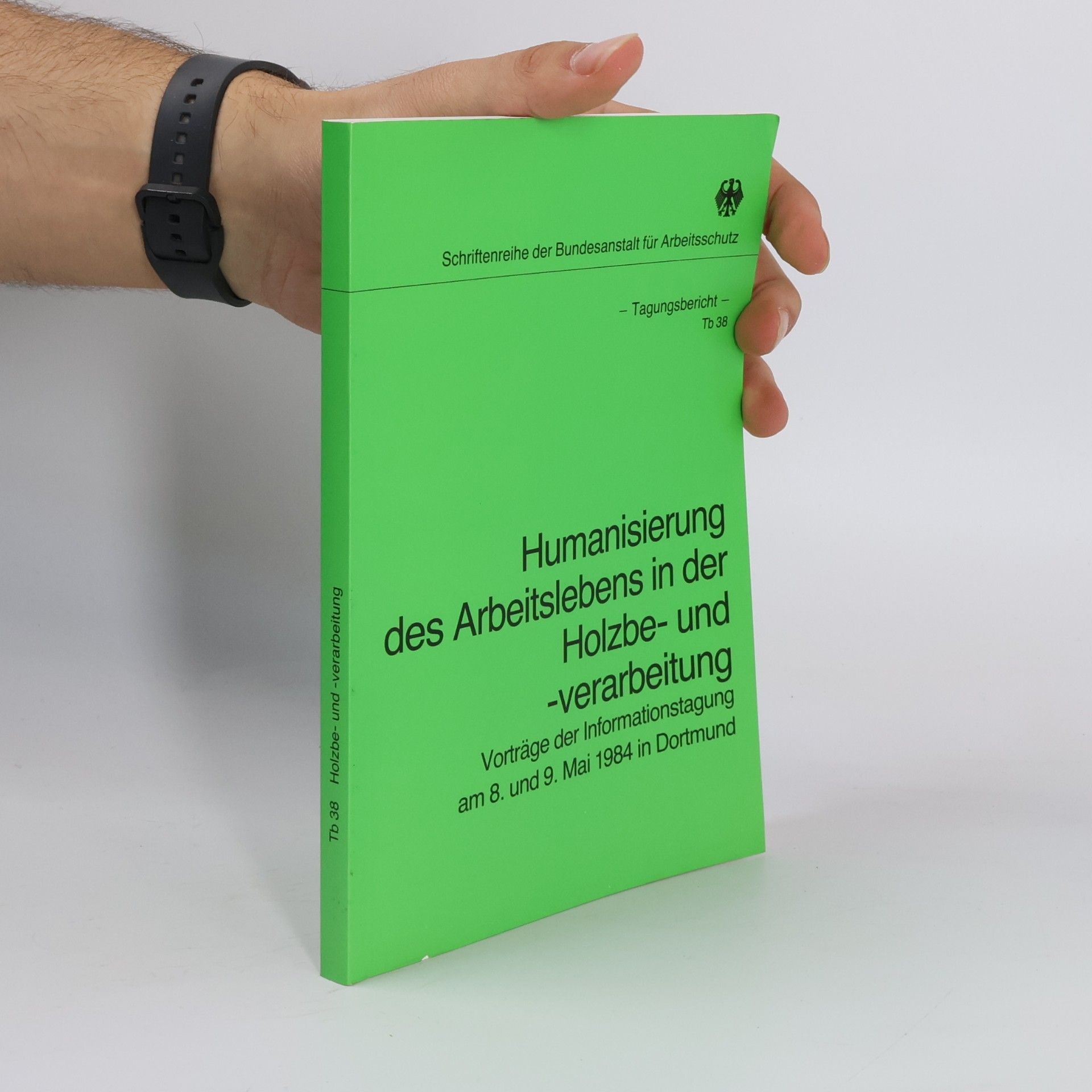 Schriftenreihe der Bundesanstalt für Arbeitsschutz - Tb 38: Humanisierung des Arbeitslebens in der Holzbe- und -verarbeitung