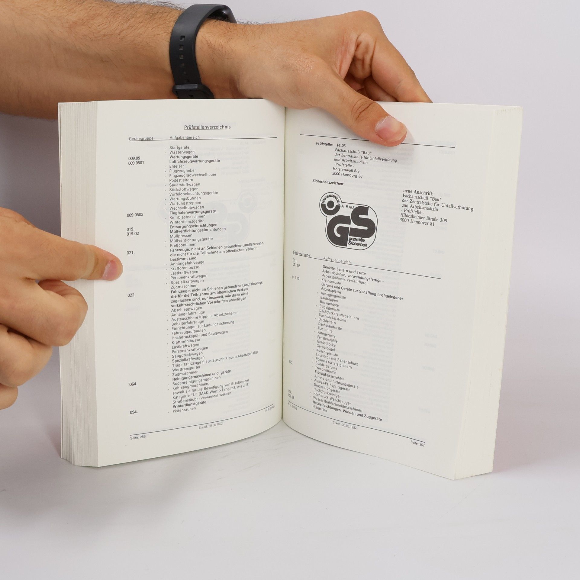 Schriftenreihe der Bundesanstalt für Arbeitsschutz - Rw 10: Gerätesicherheits-Prüfstellen