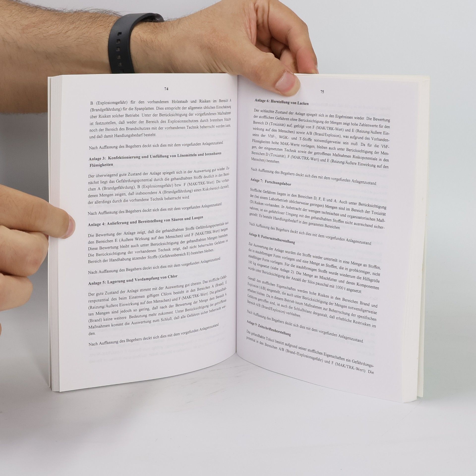 K. Kühnreich Schriftenreihe der Bundesanstalt für Arbeitsschutz und Arbeitsmedizin - Fb 794: Ermittlung und Bewertung des Gefahrenpotentials für Beschäftigte in Verfahrenstechnischen Anlagen und Lagereinrichtungen