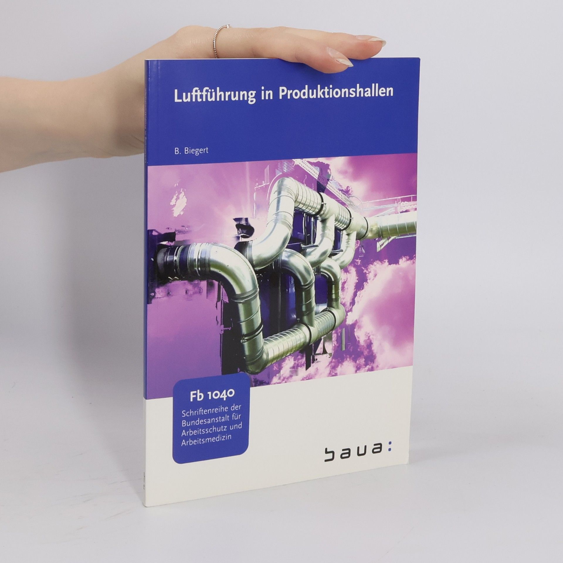 Bernhard Biegert Schriftenreihe der Bundesanstalt für Arbeitsschutz und Arbeitsmedizin - Fb 1040: Luftführung in Produktionshallen