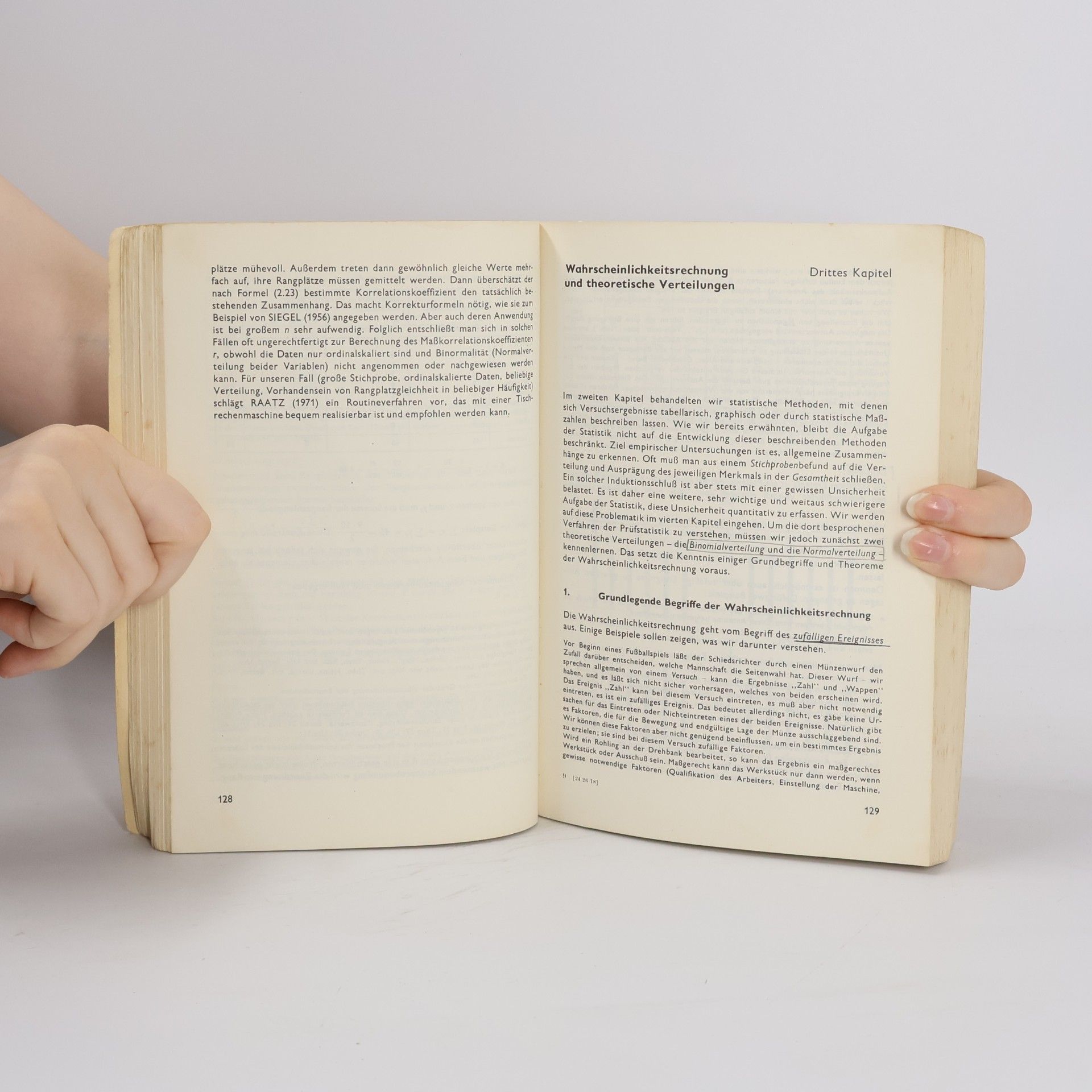 Günter Friedrich Clauß Grundlagen der Statistik für Psychologen, Pädagogen und Soziologen