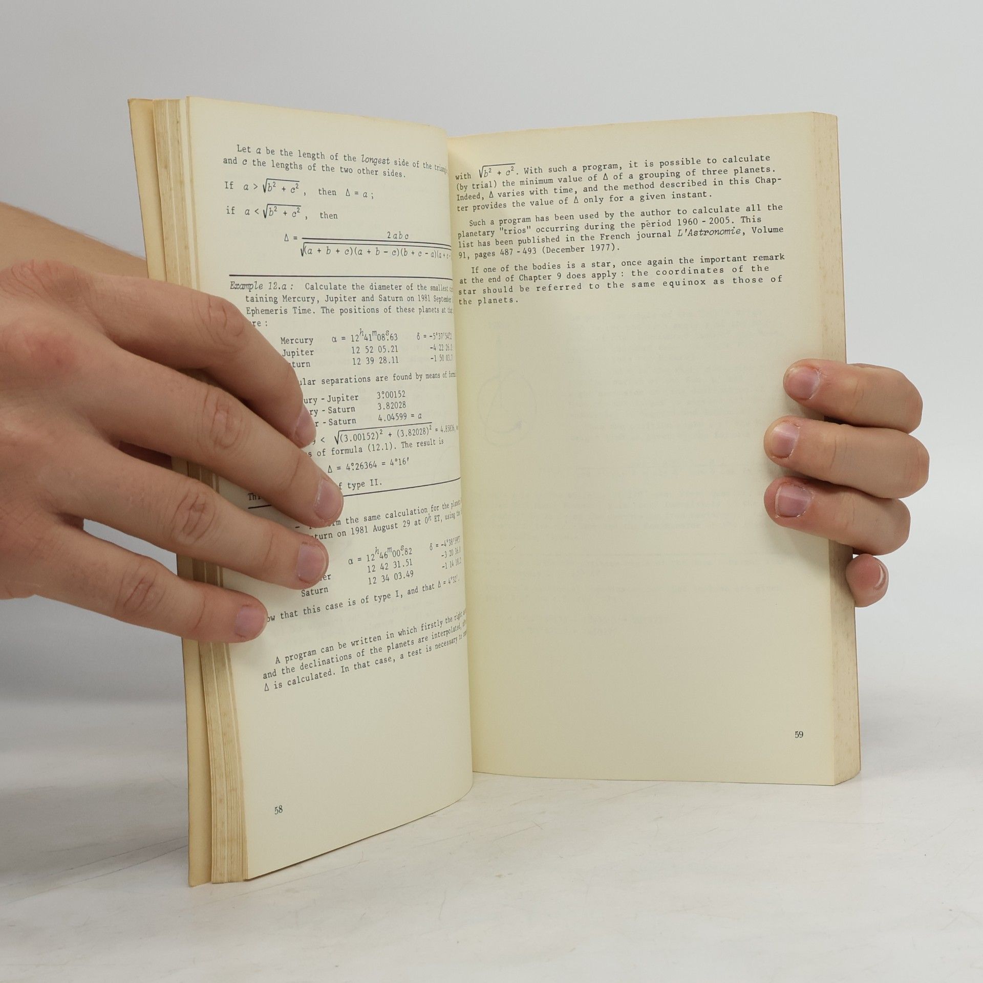 Jean Meeus Astronomical Formulae for Calculators