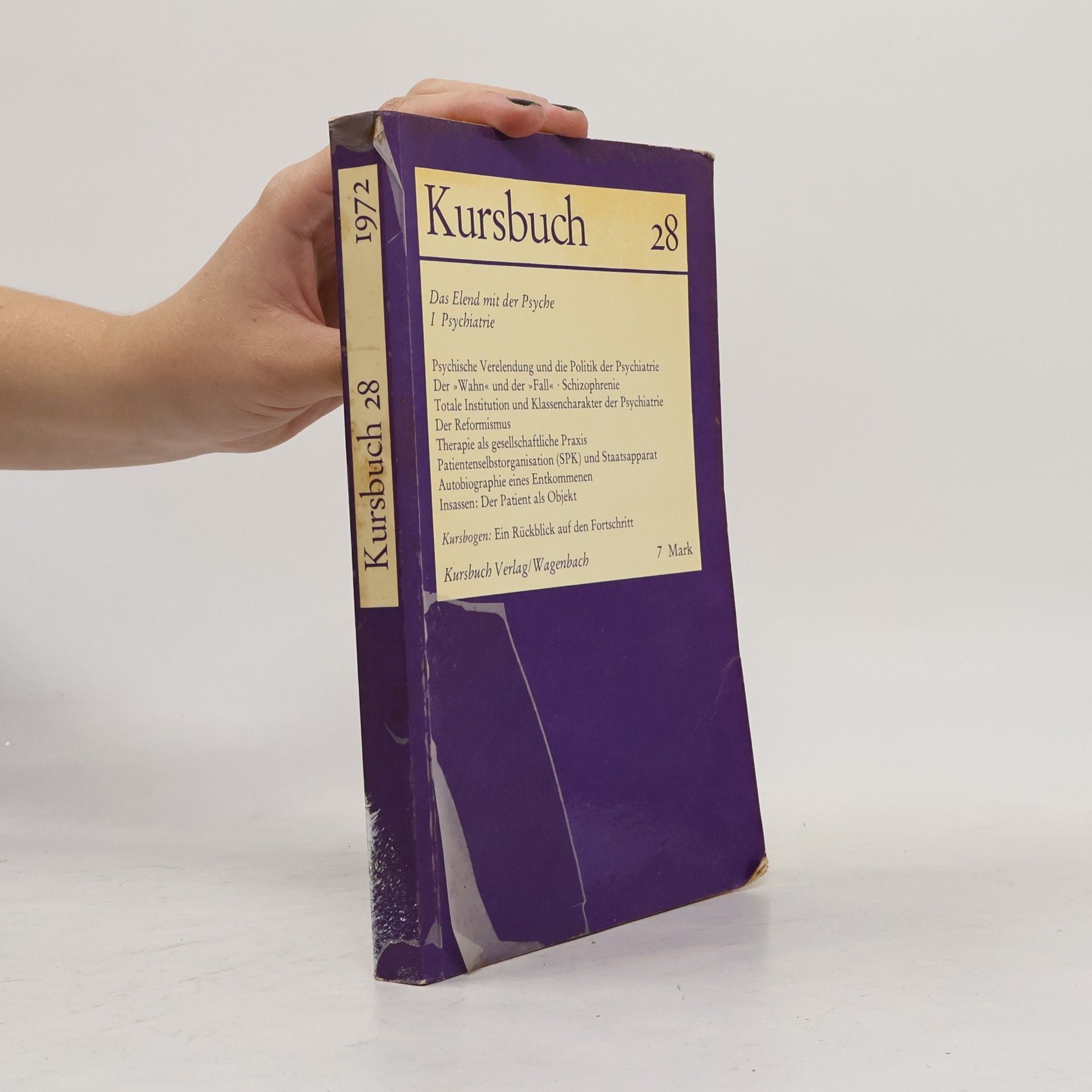 kolektiv Kursbuch 28. Das Elend mit der Psyche.