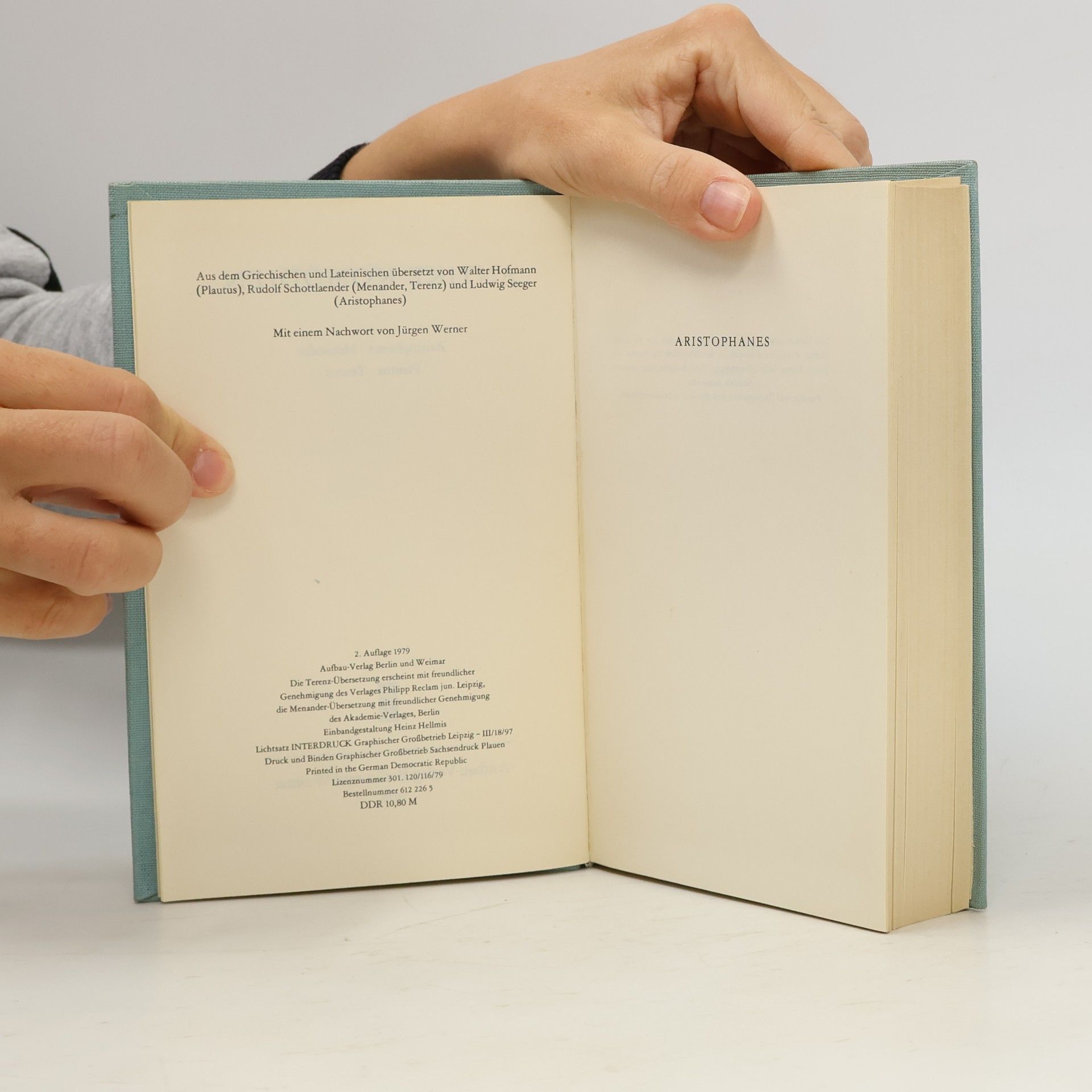 Walter Hofmann Aristophanes