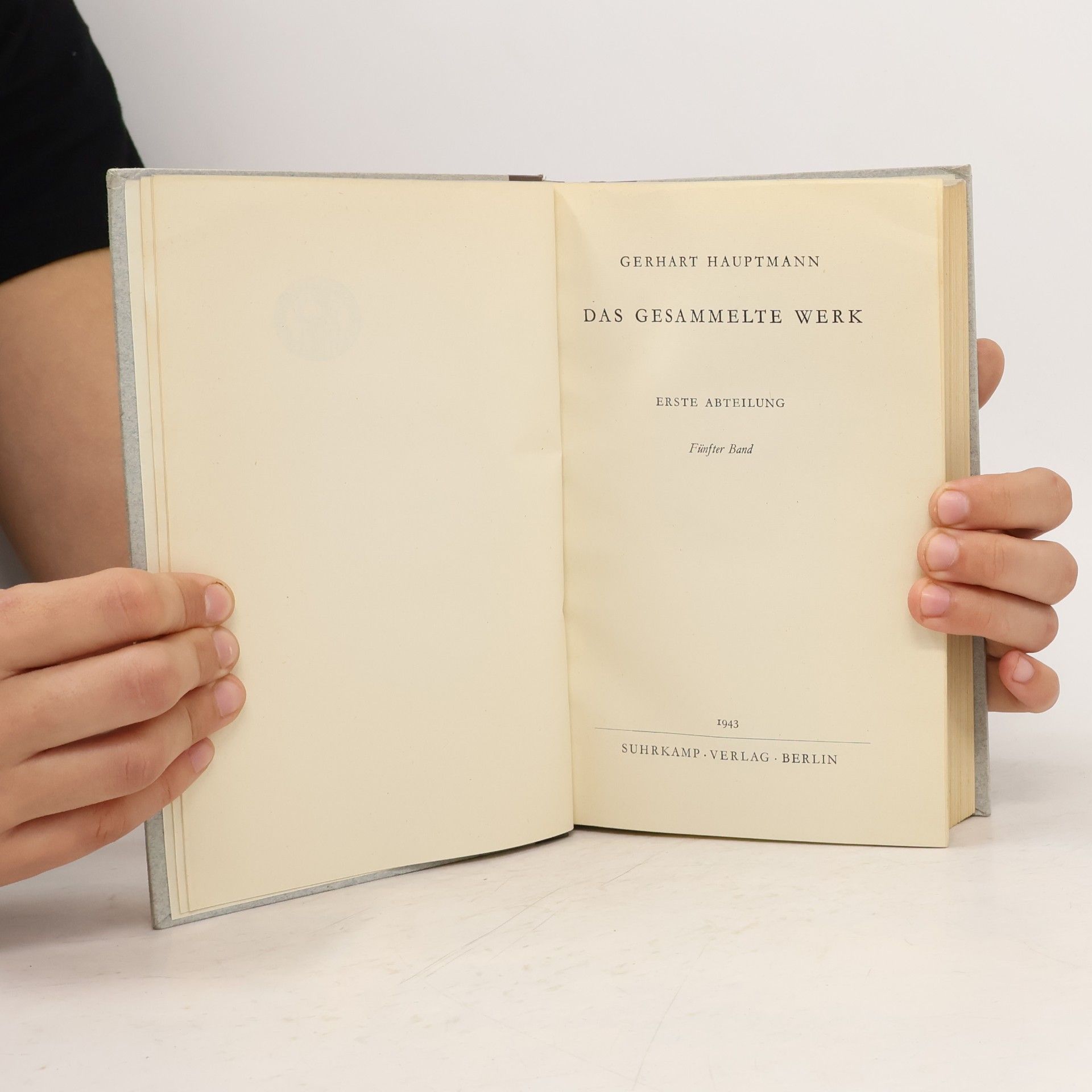 Gerhart Hauptmann Das gesammelte Werk 5