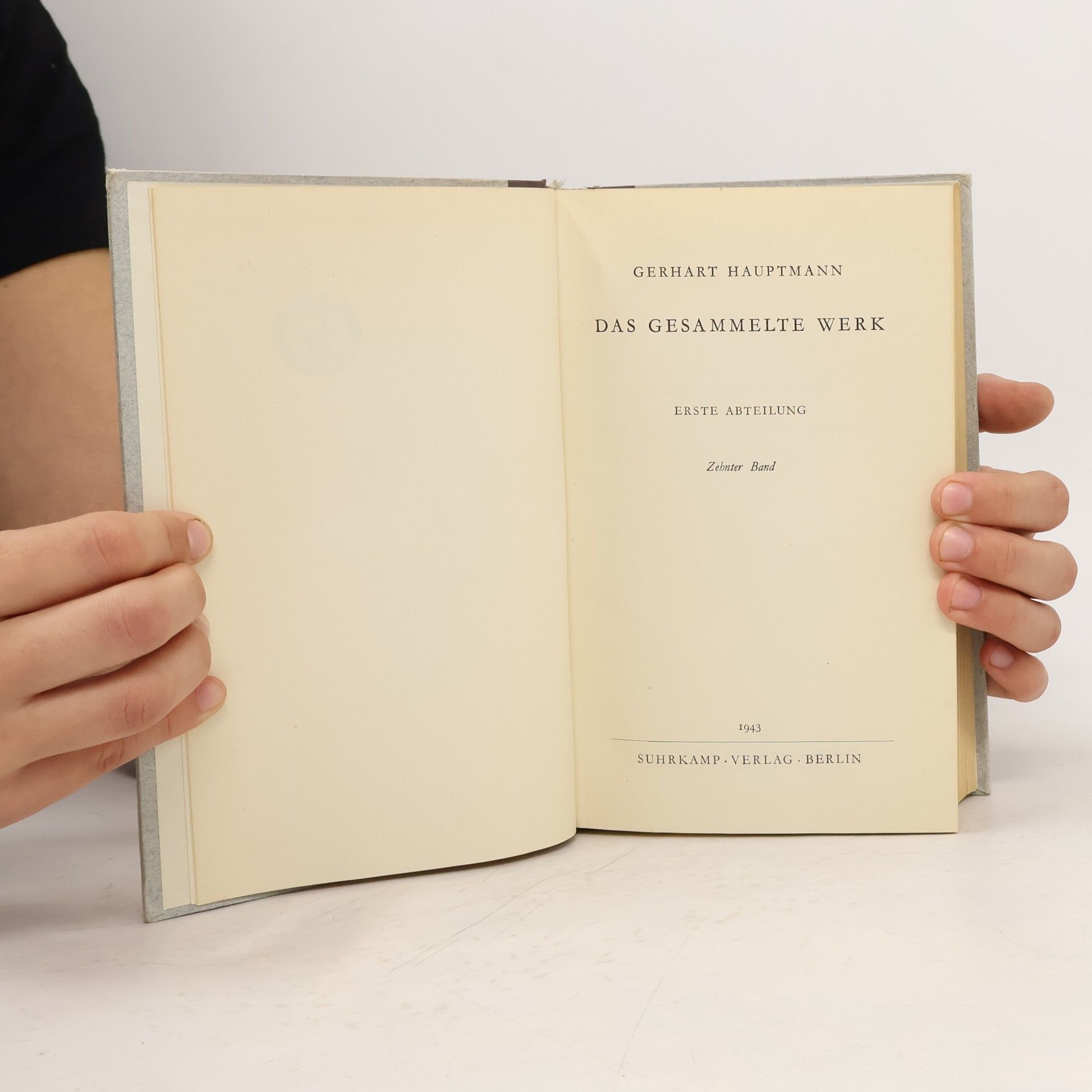 Gerhart Hauptmann Das gesammelte Werk 10