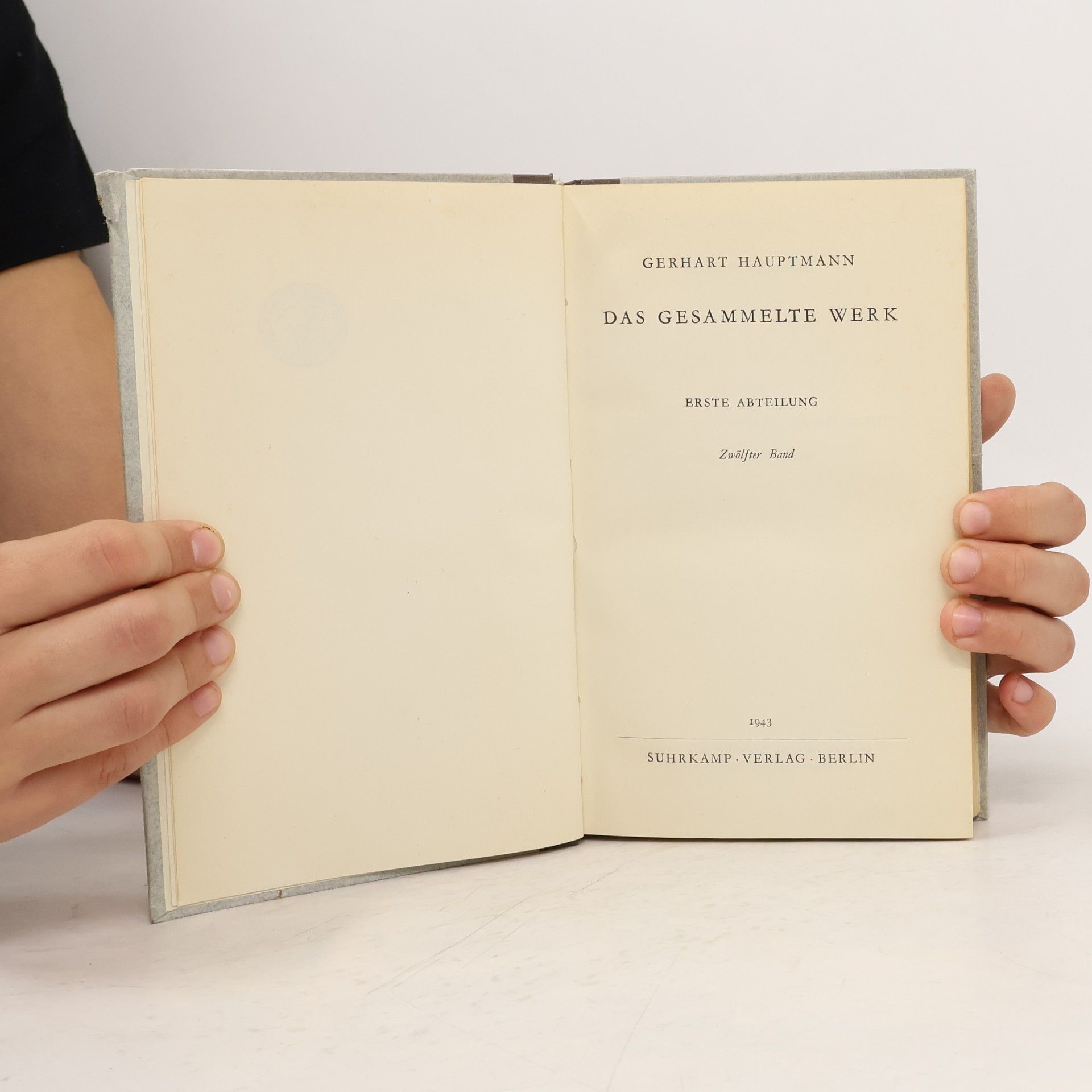 Gerhart Hauptmann Das gesammelte Werk 12