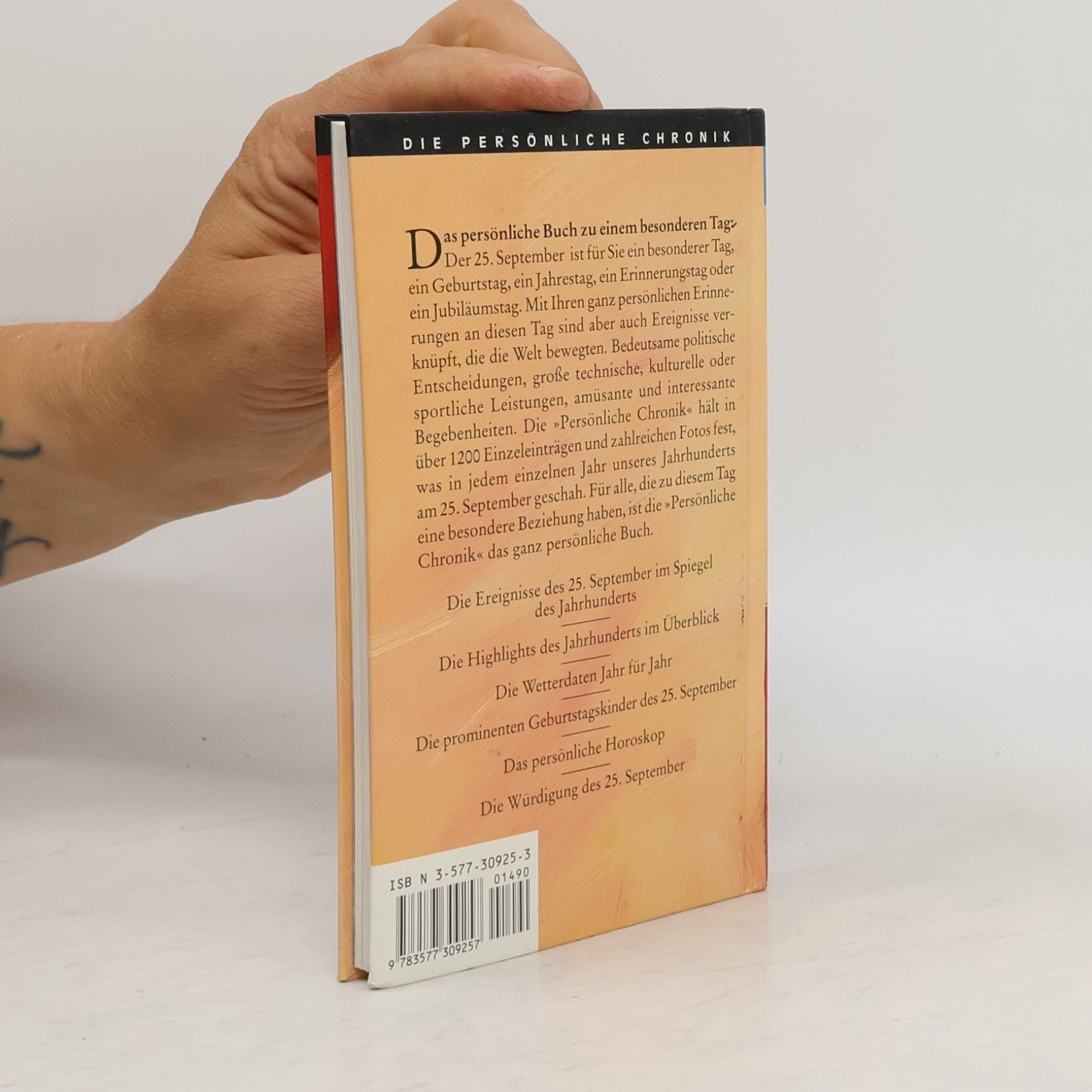 Die Persönliche Chronik, in 366 Bdn., 25. September