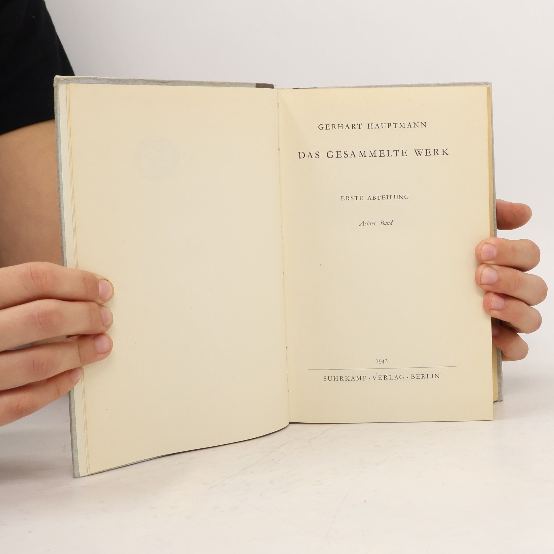 Gerhart Hauptmann Das gesammelte Werk 8