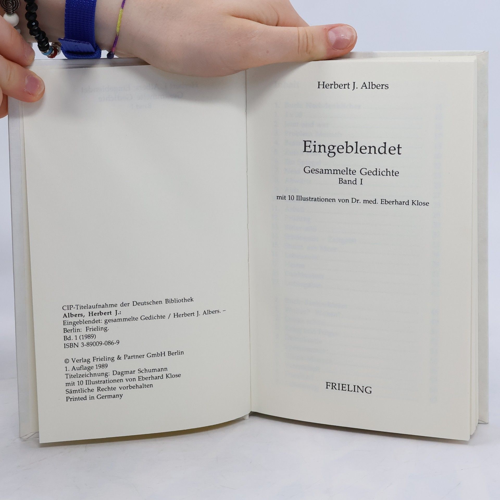Herbert J. Albers Gesammelte Gedichte - 1: Eingeblendet
