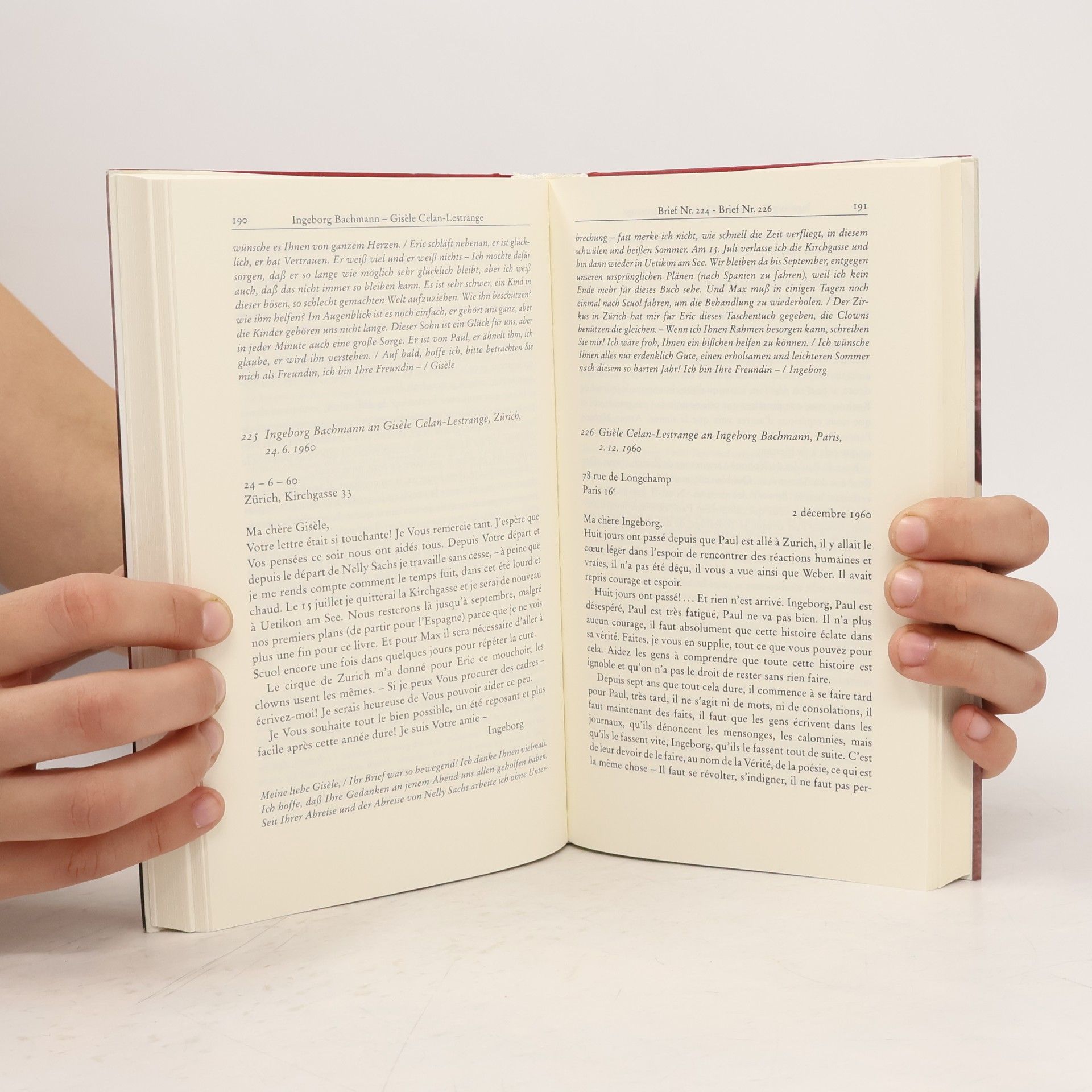 Paul Celan Herzzeit Briefwechsel