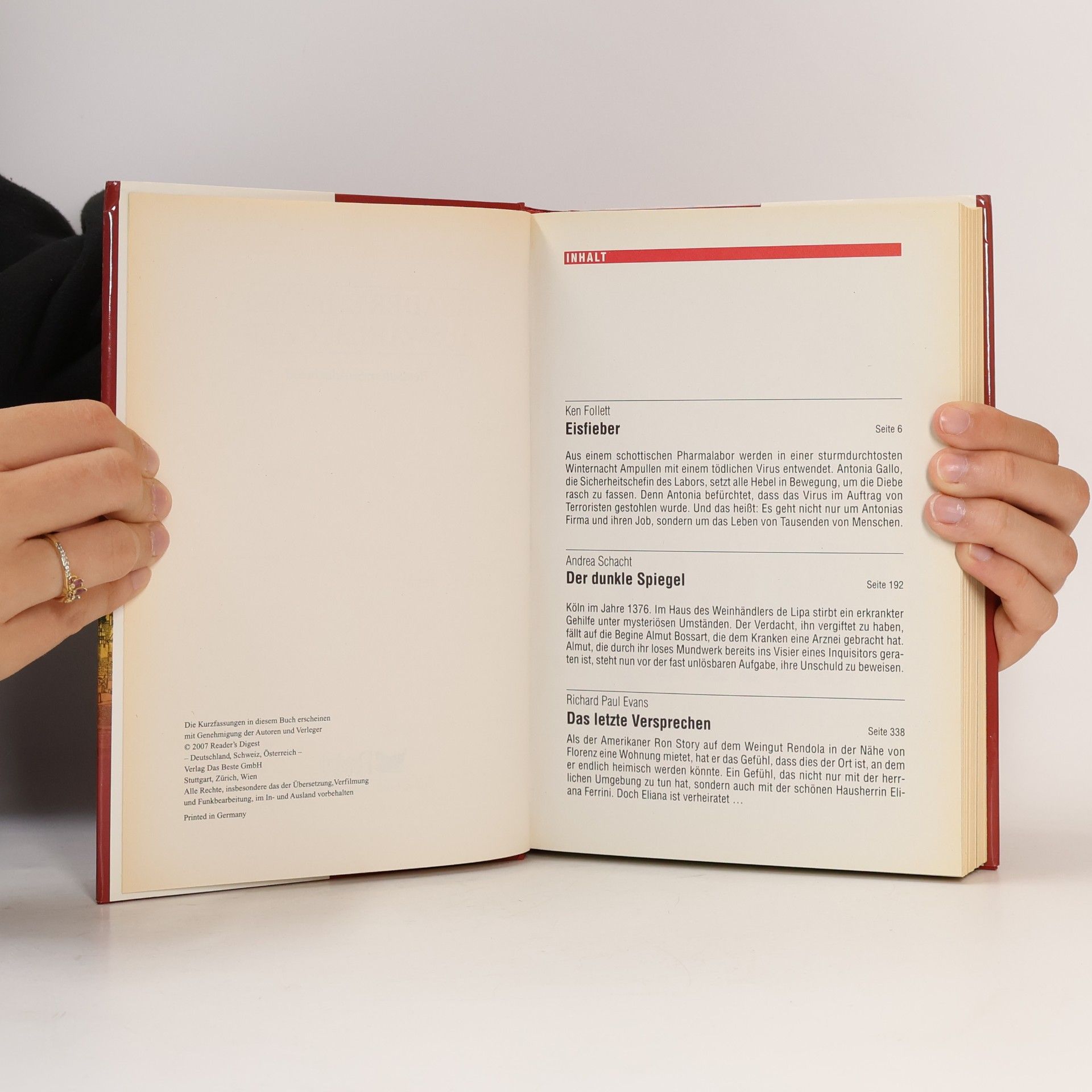 Ken Follett Readers Digest Auswahlbücher