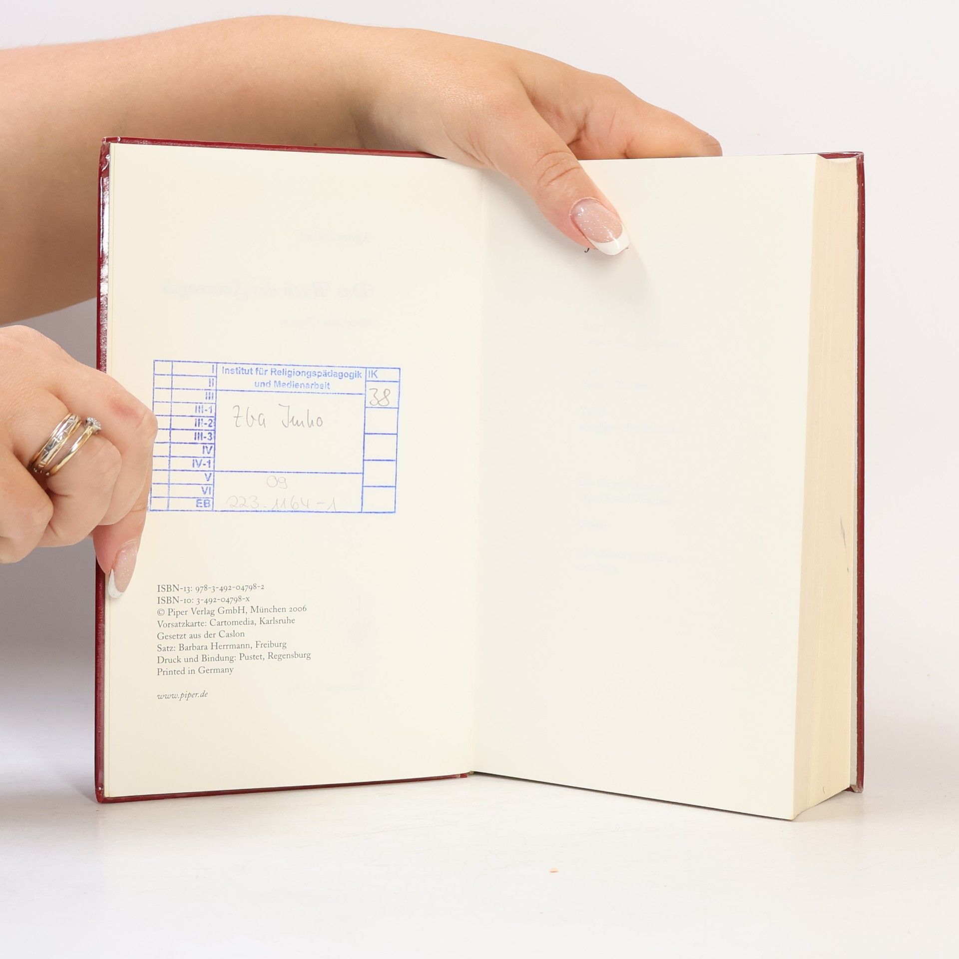 Agnes Imhof Das Buch des Smaragds