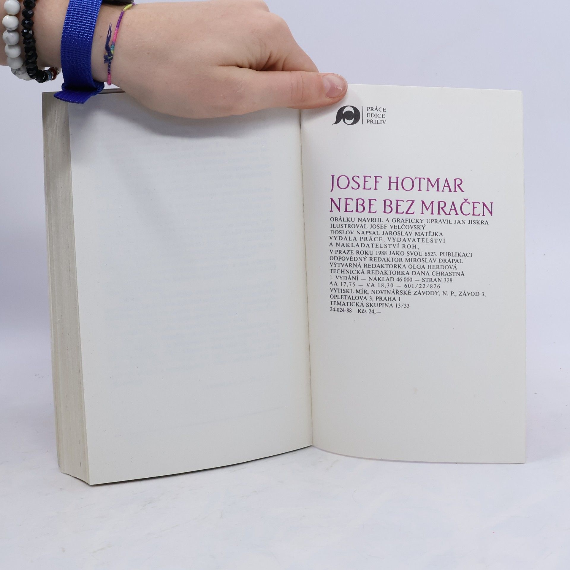 Josef Hotmar Nebe bez mračen