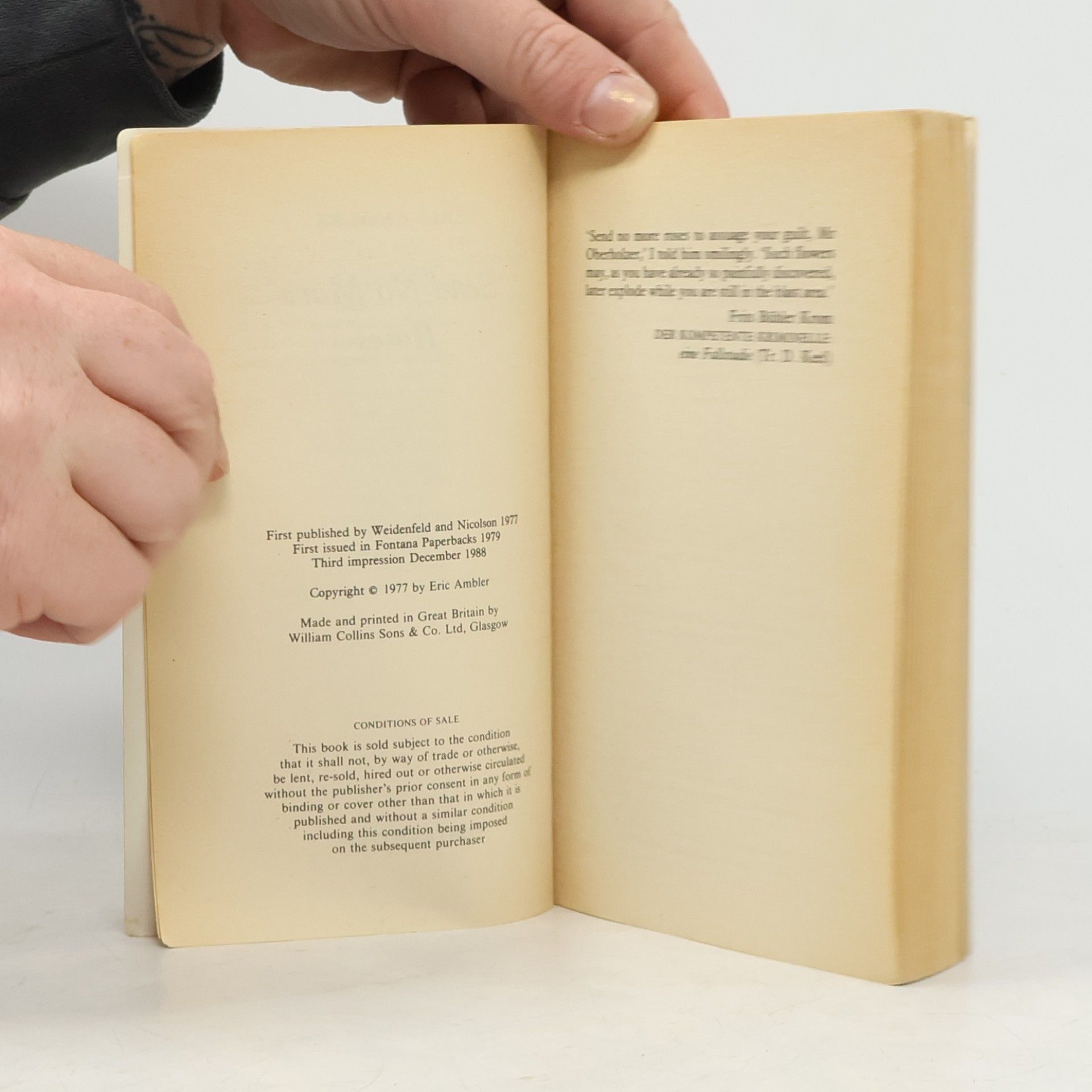 Eric Ambler Send No More Roses