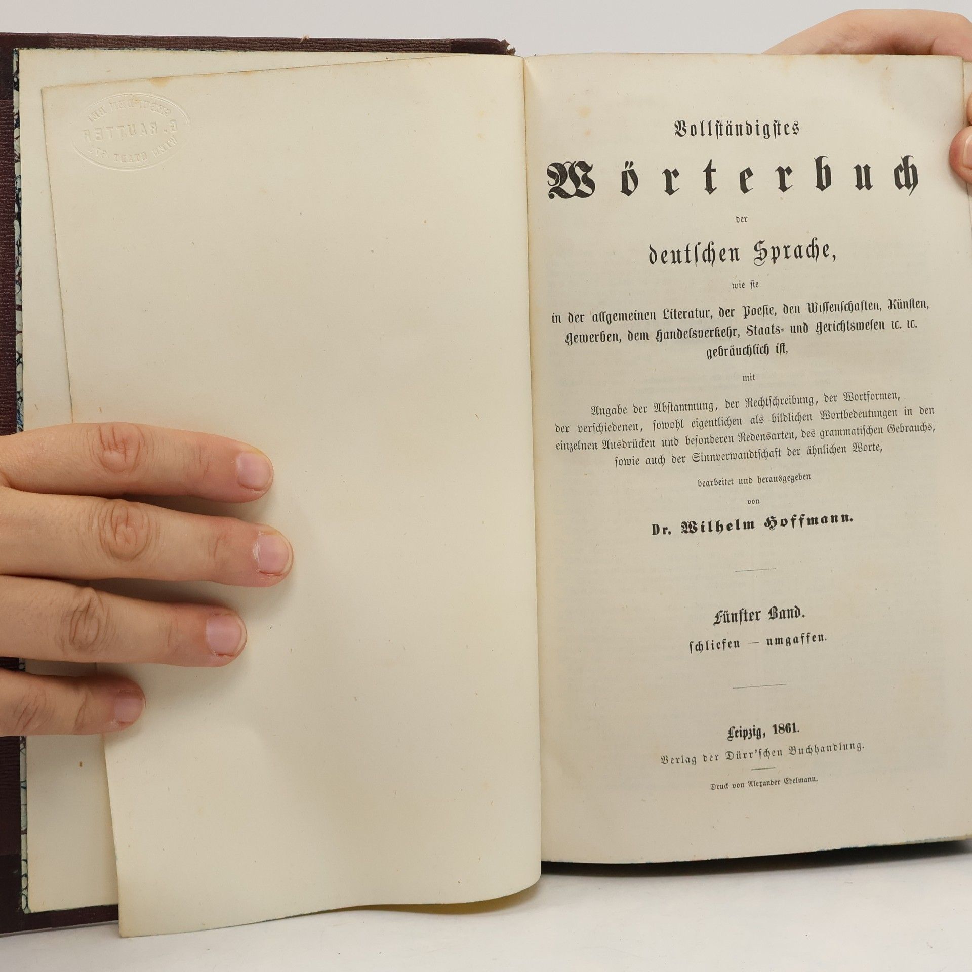 Dr. Wilhelm Hoffmann Wörterbuch