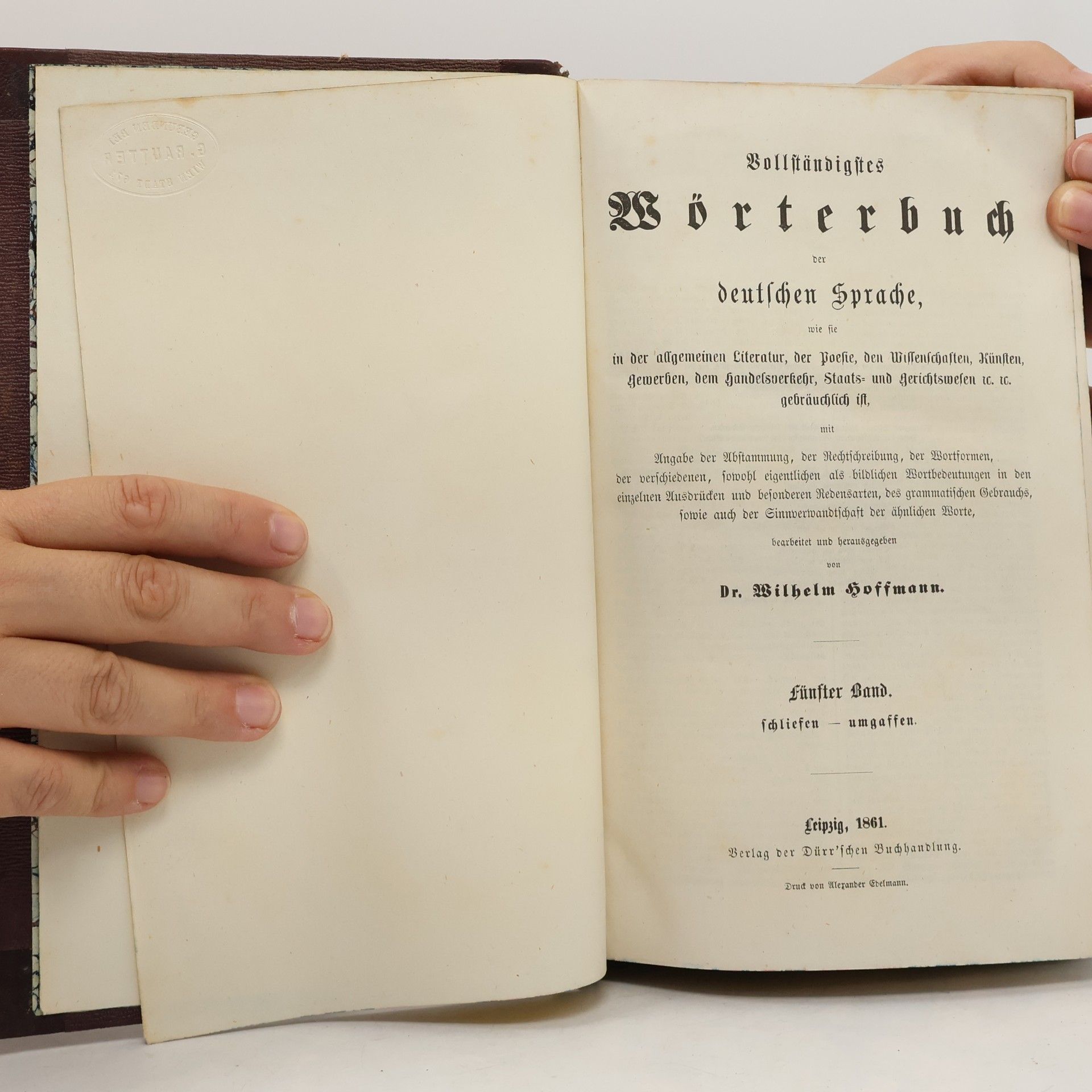 Dr. Wilhelm Hoffmann Wörterbuch