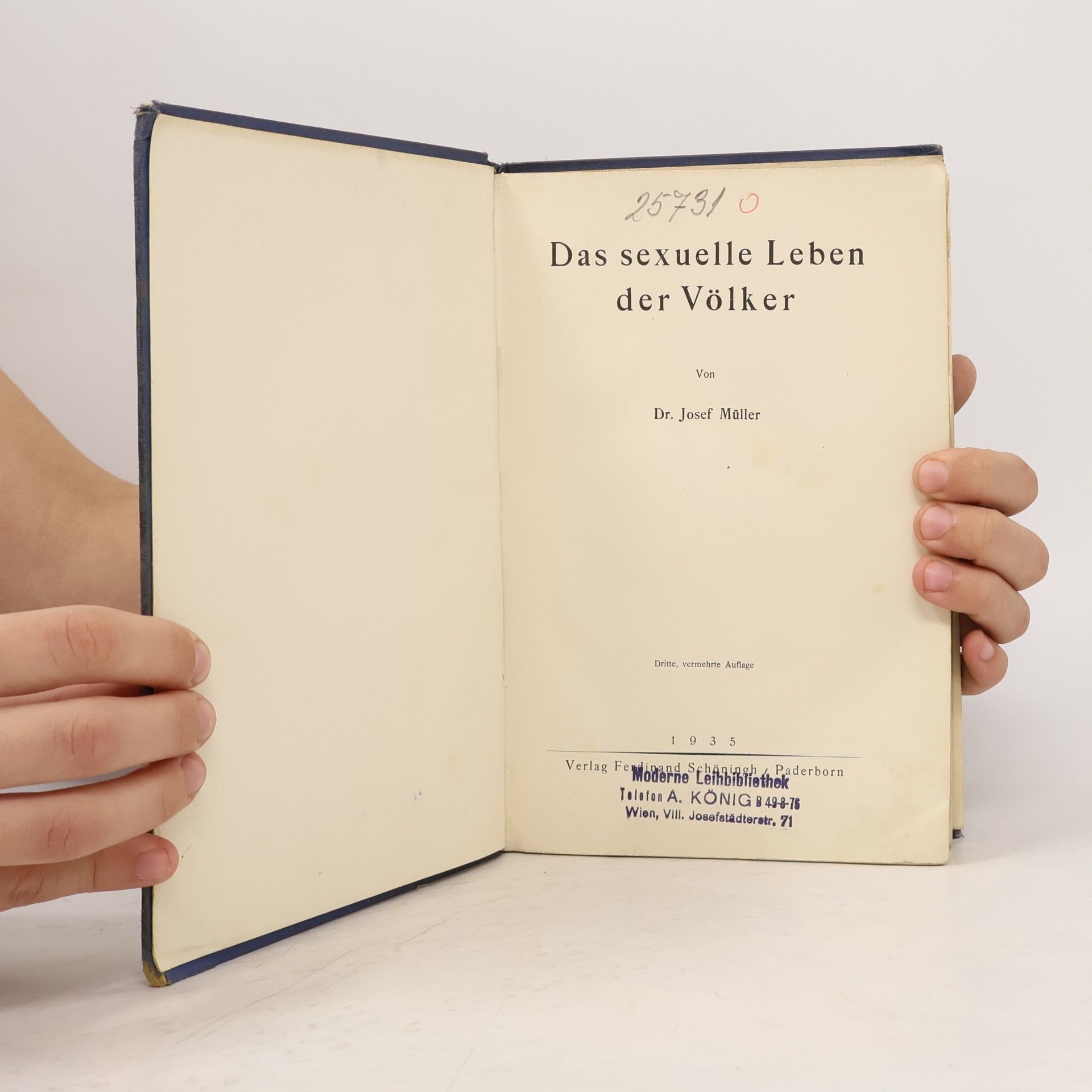 Josef Müller Das sexuelle Leben der Völker